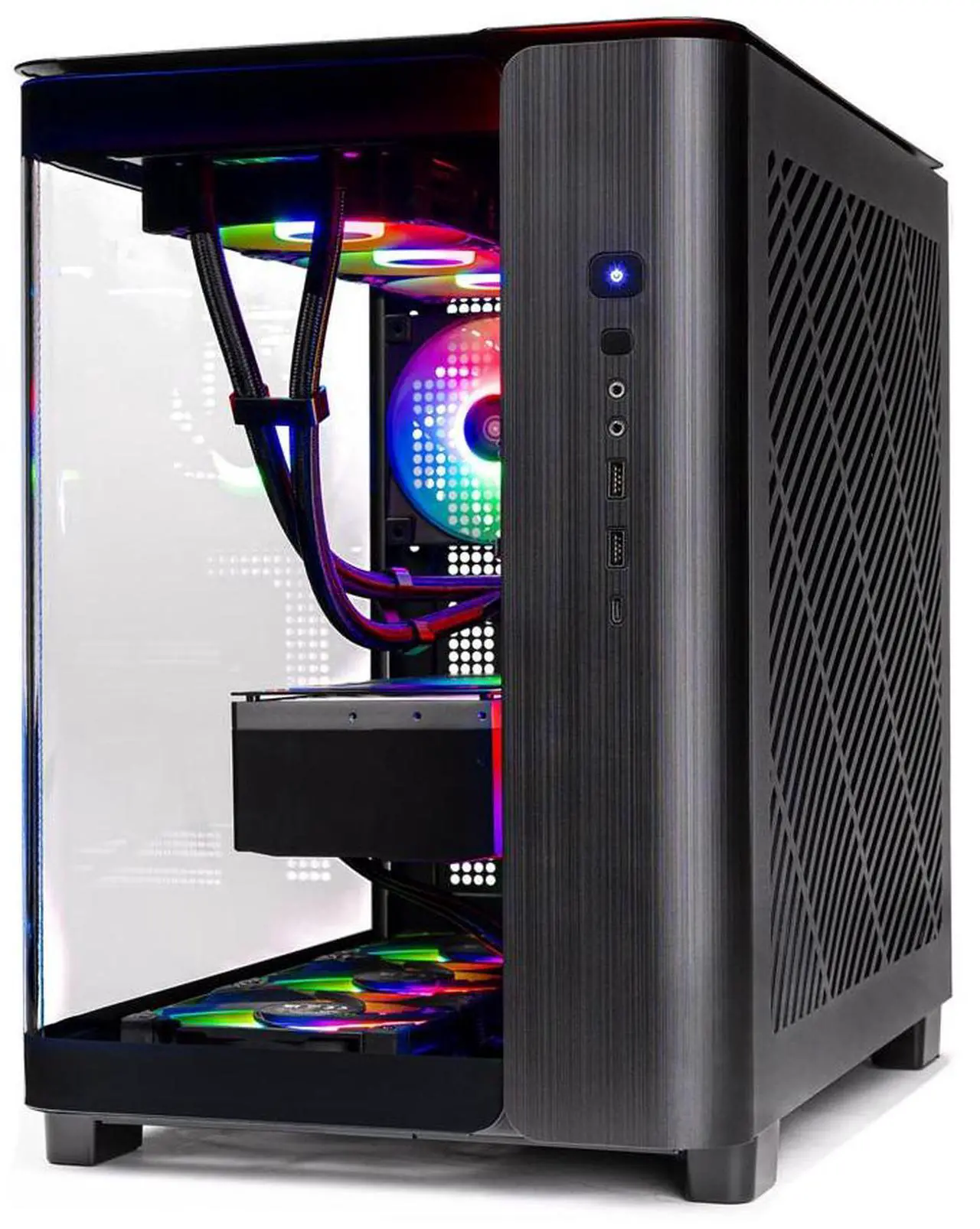 Alt view image 7 of 8 - Skytech King 95 Gaming PC Desktop, Ryzen 7 7800X3D 4.2 GHz (5GHz Turbo Boost), AMD RX 7800XT 16GB GDDR6, 1TB Gen4 SSD, 32GB DDR5 RAM 5600 RGB, 850W GOLD PSU, 360mm ARGB AIO , Wi-Fi, Win 11 Home
