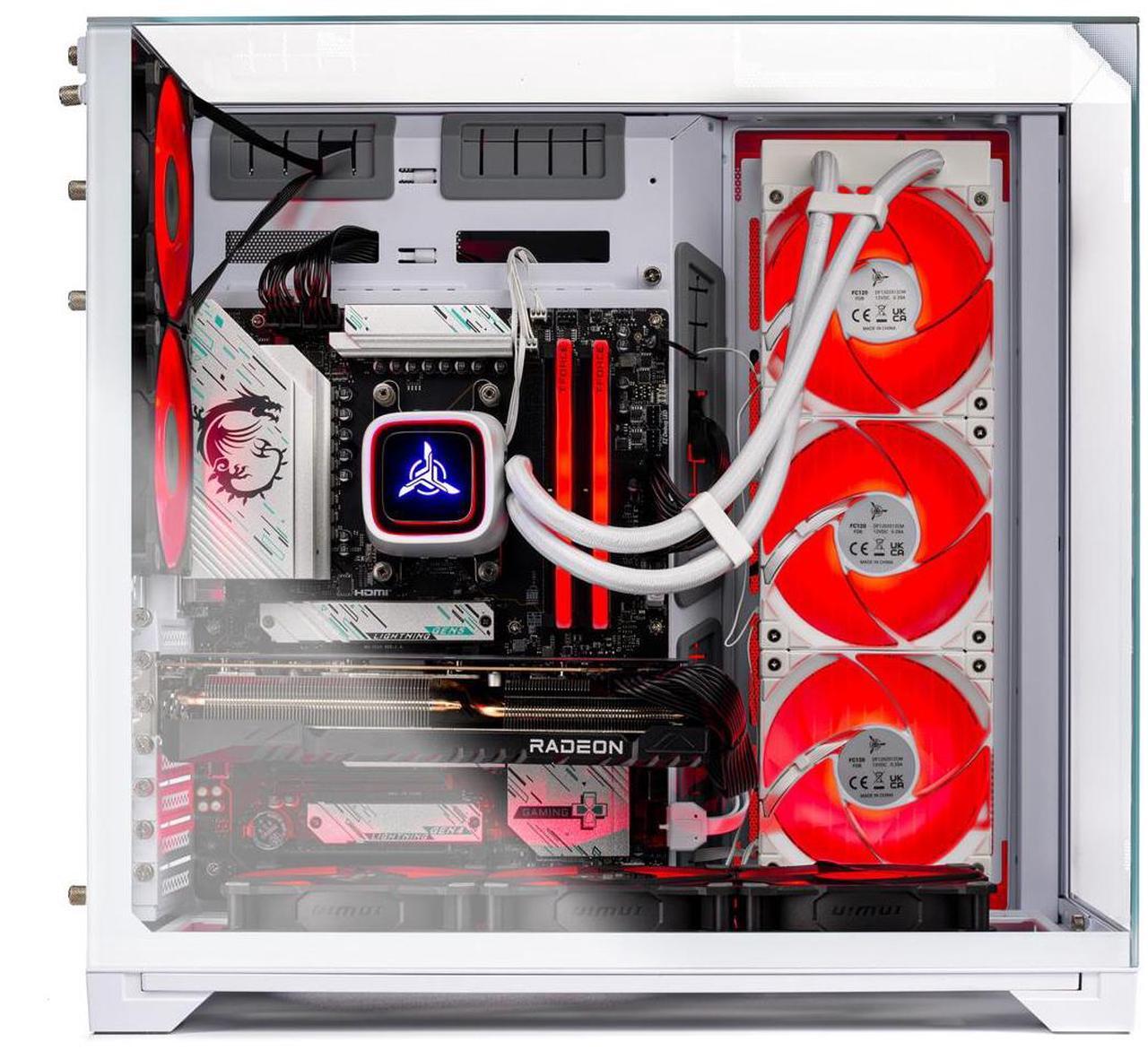 Alt view image 10 of 11 - Skytech O11 Vision Gaming PC Desktop, Ryzen 9 9900X3D 4.4 GHz (5.5GHz Turbo Boost), AMD RX 9070 XT 16GB GDDR6, 1TB Gen4 NVMe SSD, 32GB DDR5 RAM 6000 RGB, 850W GOLD PSU, Wi-Fi, Win 11