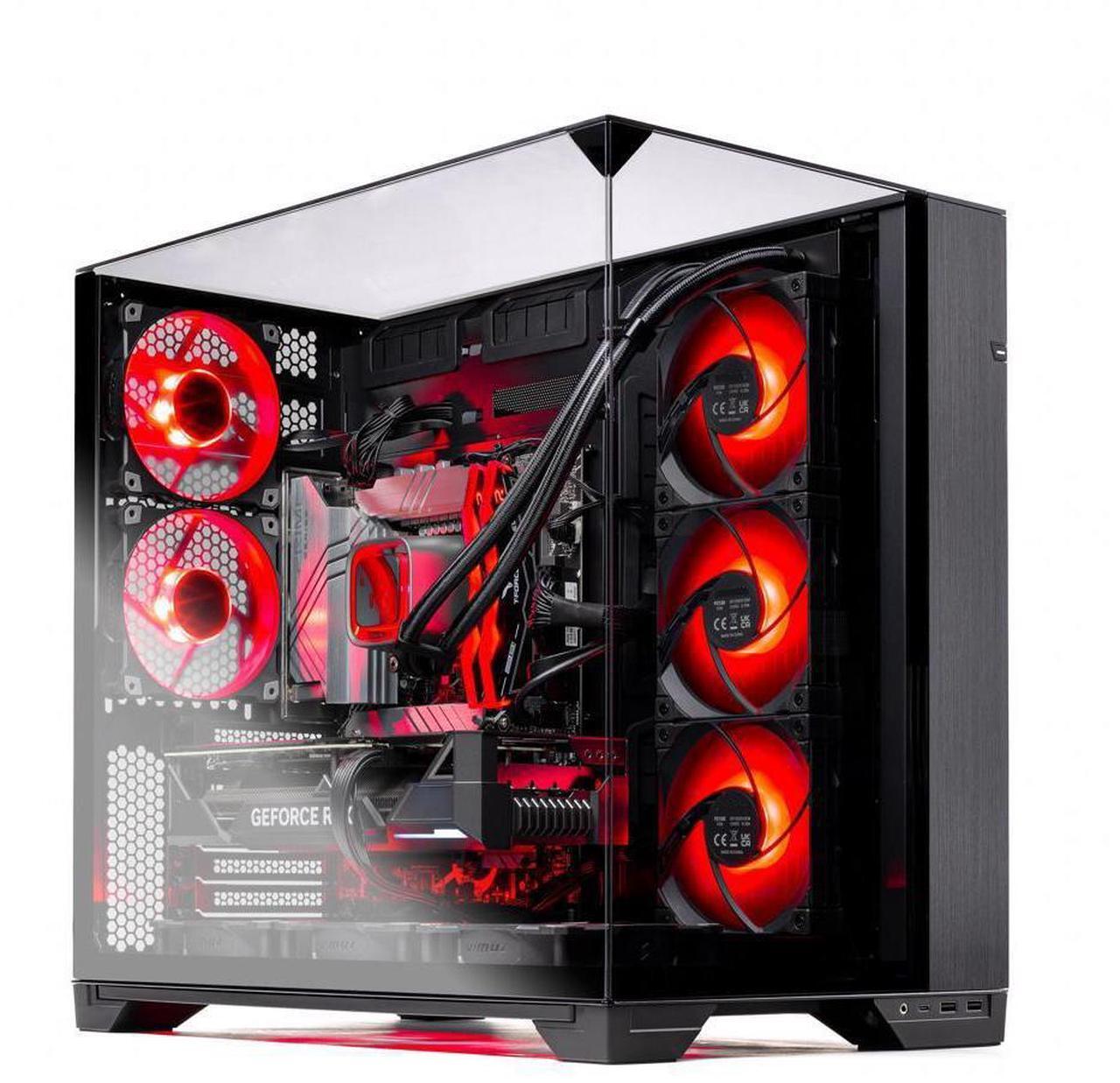 Alt view image 6 of 7 - Skytech O11 Vision Gaming PC Desktop, Ryzen 7 7800X3D 4.2 GHz (5GHz Turbo), NVIDIA RTX 5070 Ti 16GB GDDR7, 1TB Gen4 SSD, 32GB DDR5 RAM 6000 RGB, 850W GOLD ATX 3.0 PSU, 360mm AIO , Wi-Fi, Win 11 Home