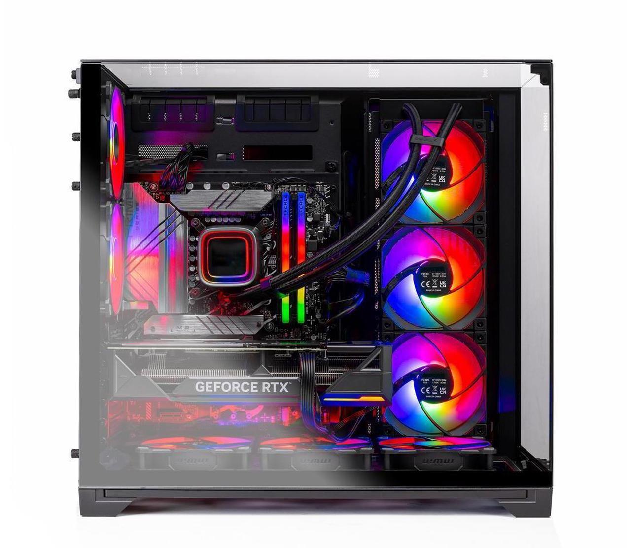 Alt view image 3 of 7 - Skytech O11 Vision Gaming PC Desktop, Ryzen 7 7800X3D 4.2 GHz (5GHz Turbo), NVIDIA RTX 5070 Ti 16GB GDDR7, 1TB Gen4 SSD, 32GB DDR5 RAM 6000 RGB, 850W GOLD ATX 3.0 PSU, 360mm AIO , Wi-Fi, Win 11 Home