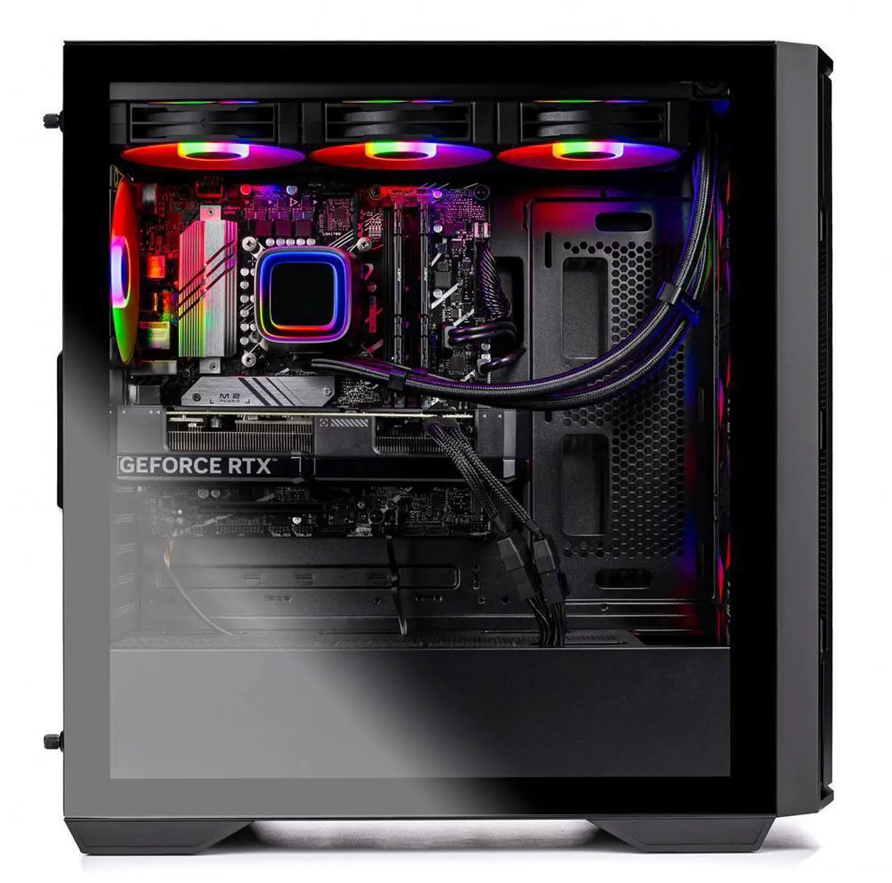Alt view image 6 of 6 - Skytech Rampage Gaming PC Desktop, Intel i7 13700F 2.1 GHz (5.1GHz Turbo Boost), NVIDIA RTX 5070 12GB GDDR7, 1TB Gen4 SSD, 32GB DDR5 RAM 6000 RGB, 850W GOLD PSU, 360mm ARGB AIO , Wi-Fi, Win 11 Home