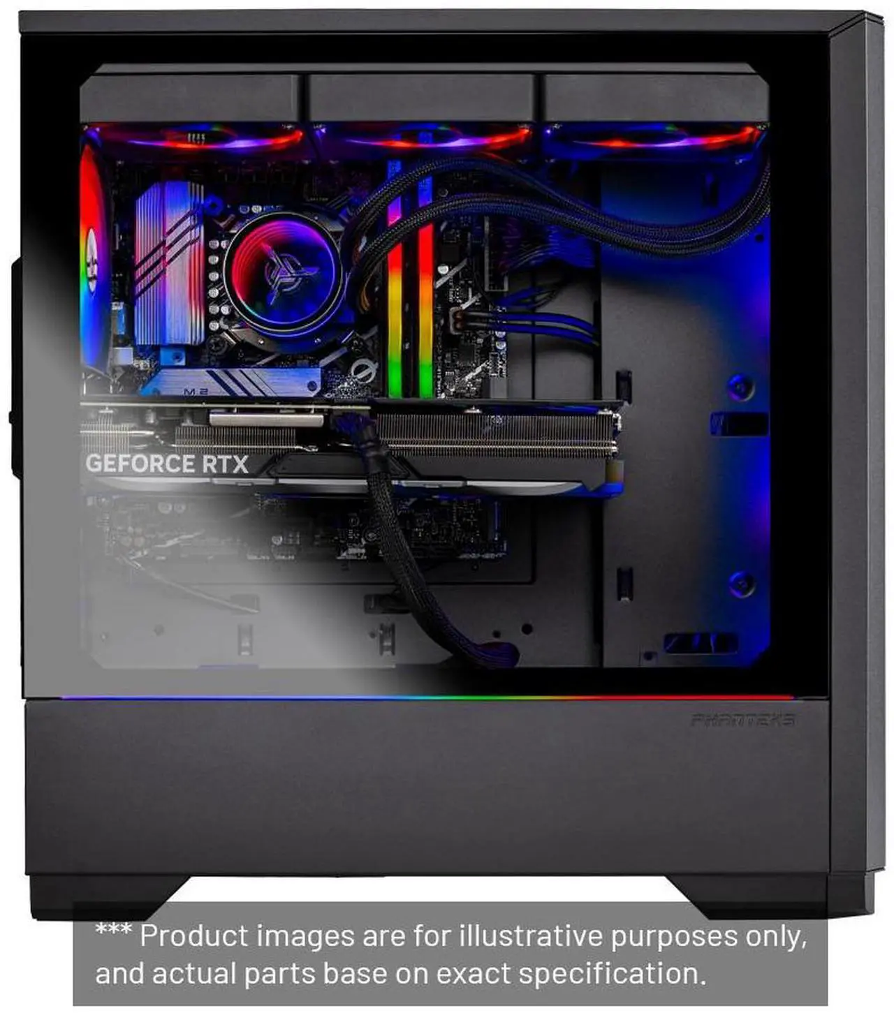 Alt view image 4 of 7 - Skytech EclipseLite Gaming PC Desktop, Ryzen 7 9700X 3.8 GHz (5.5GHz Turbo), X670 Motherboard,NVIDIA RTX 5080 16GB GDDR7, 1TB Gen4 SSD, 32GB DDR5 6000, 850W GOLD ATX 3.0 PSU, 360mm AIO , Wi-Fi, Win 11