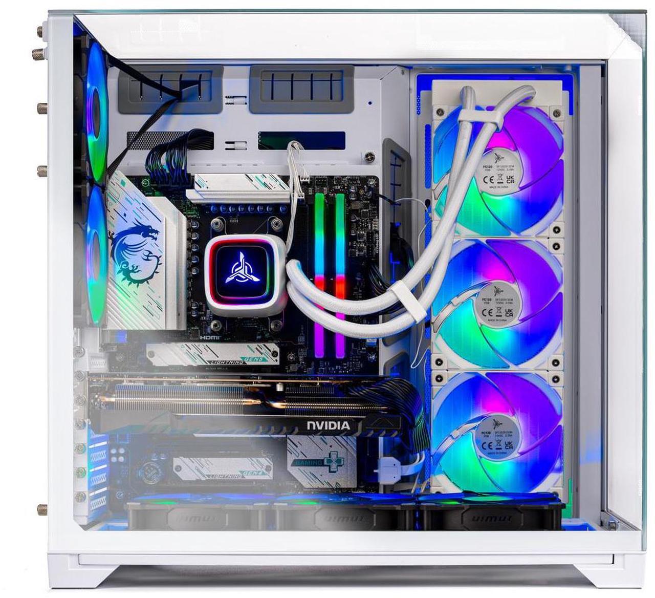 Alt view image 4 of 11 - Skytech O11 Vision Gaming PC Desktop, Ryzen 9 9900X3D 4.4 GHz (5.5GHz Turbo Boost), AMD RX 9070 XT 16GB GDDR6, 1TB Gen4 NVMe SSD, 32GB DDR5 RAM 6000 RGB, 850W GOLD PSU, Wi-Fi, Win 11