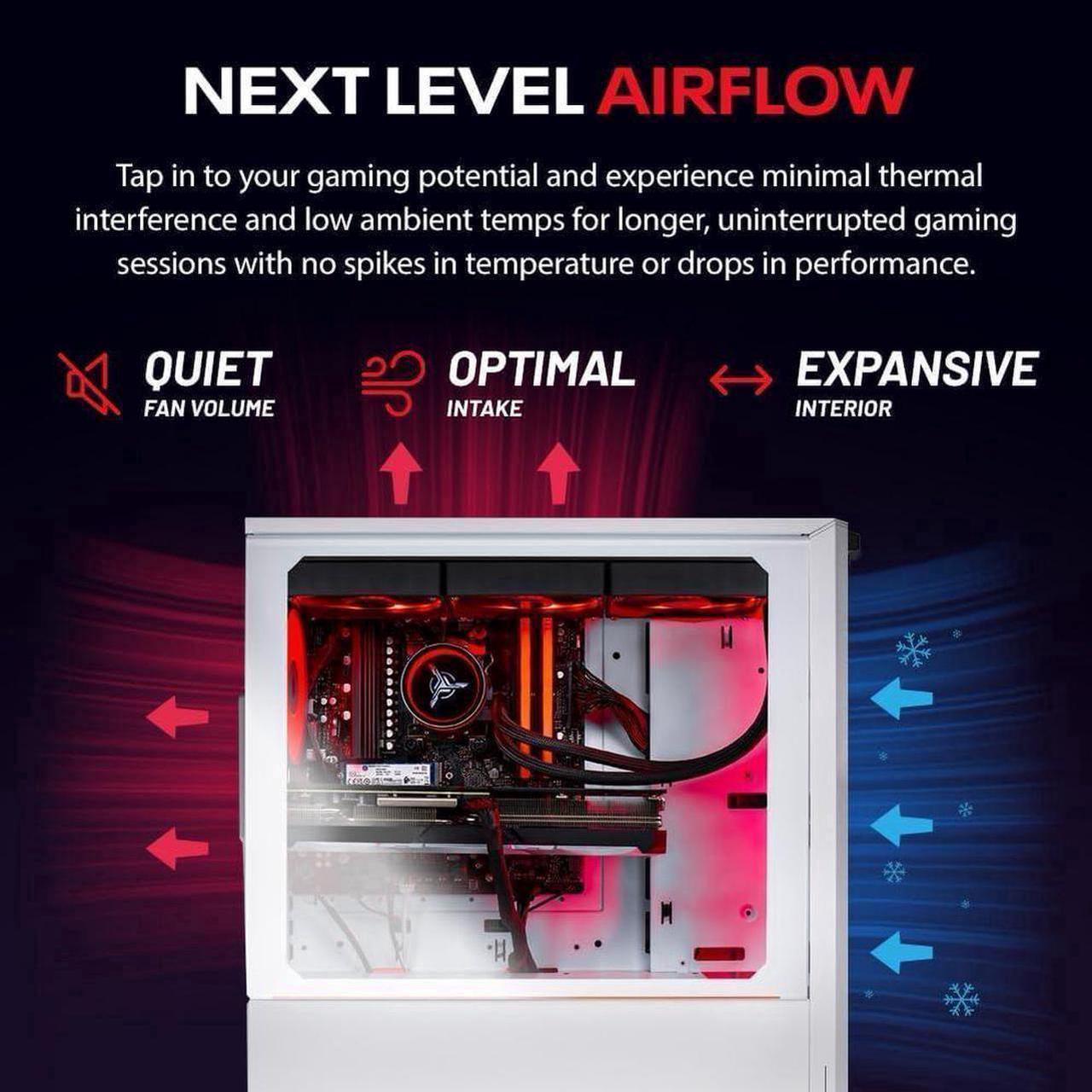 Alt view image 3 of 5 - Skytech Eclipse Lite Gaming PC Desktop, Ryzen 7 9800X3D 4.7 GHz (5.2 GHz Turbo Boost), X670 Motherboard, AMD RX 9070 XT 16GB GDDR6, 2TB Gen4 NVME SSD, 32GB DDR5 6000, 1000W GOLD, Wi-Fi, Win 11