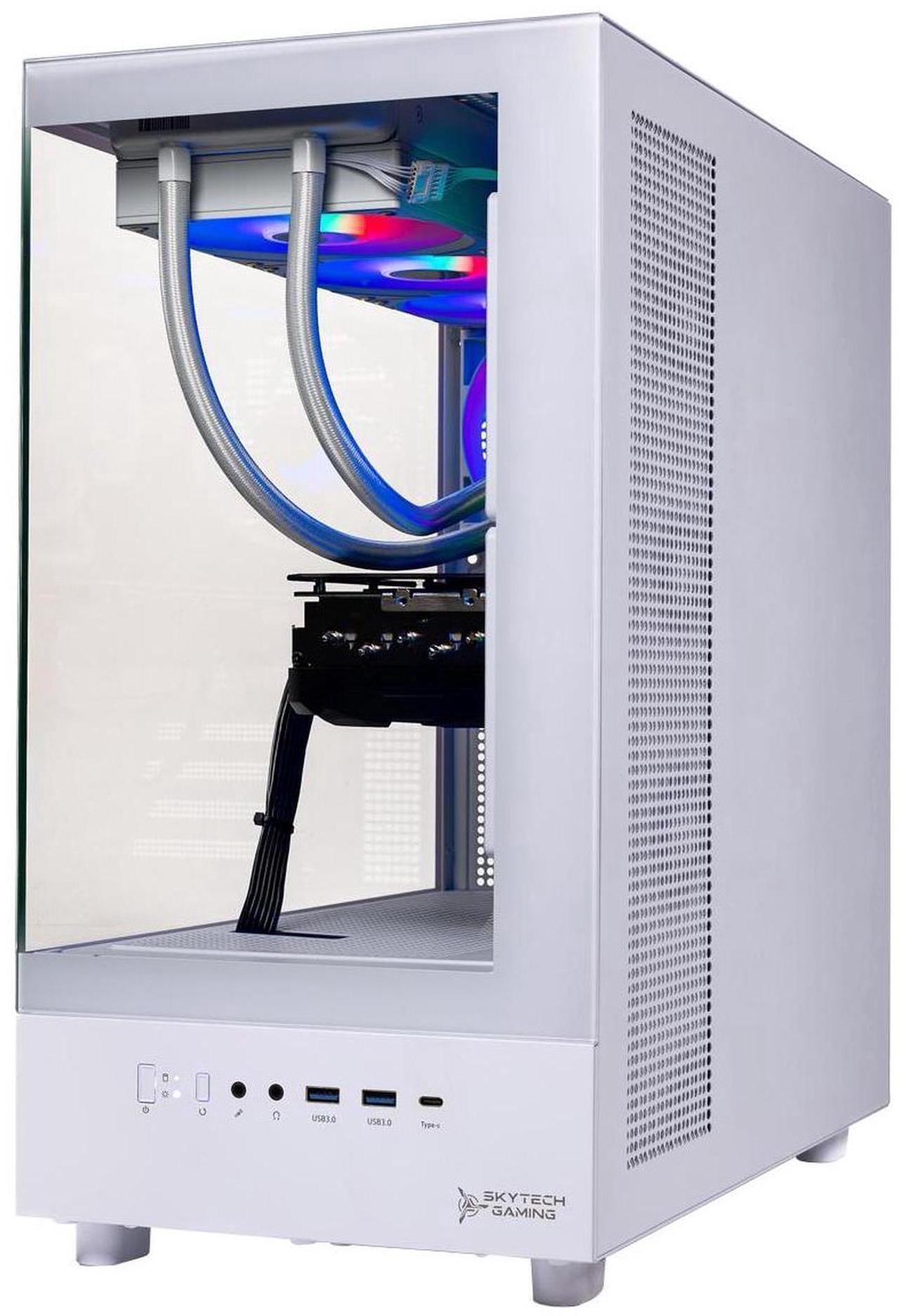 Alt view image 6 of 7 - Skytech Azure Gaming PC Desktop, Ryzen 7 9800X3D 4.7 GHz (5.2 GHz Turbo Boost), AMD RX 9070 XT 16GB GDDR6, 2TB Gen4 NVME SSD, 32GB DDR5 RAM 6000 RGB, 1000W GOLD PSU, Wi-Fi, Win 11