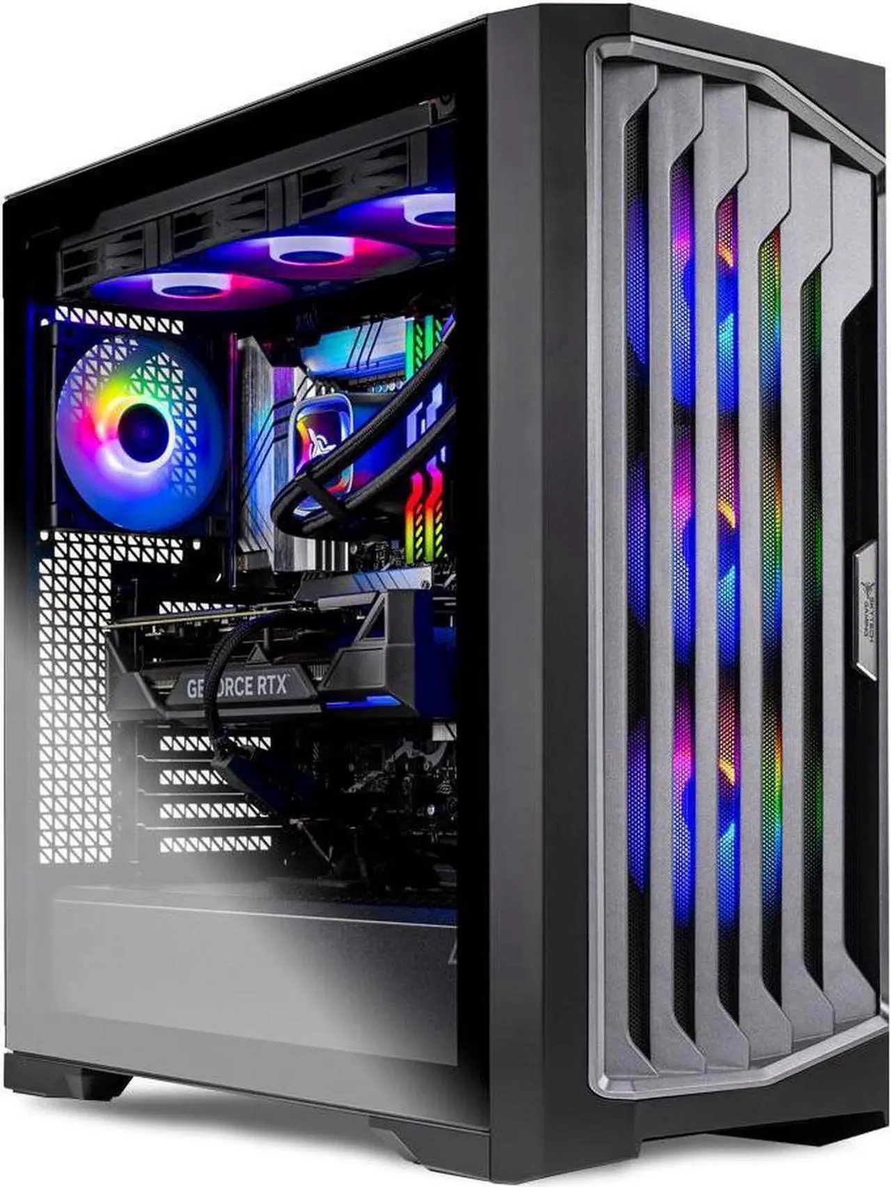 Main image of Skytech Legacy Gaming PC Desktop, Ultra 9 285K 3.7 GHz(5.7 GHz Turbo), NVIDIA RTX 5090 32GB GDDR7, Z890 Motherboard,2TB Gen5 NVMe SSD, 64GB DDR5  6000 RGB, 1200W GOLD ATX 3.0, 420mm AIO, Wi-Fi, Win 11
