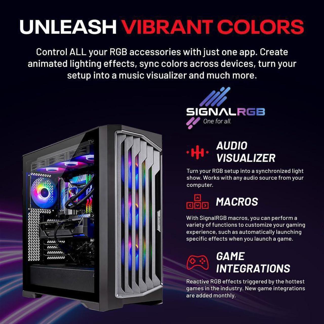 Alt view image 6 of 7 - Skytech Legacy Gaming PC Desktop, Ryzen 7 7800X3D 4.2 GHz (5GHz Turbo), X670 Motherboard, NVIDIA RTX 5090 32GB, 2TB Gen4 NVMe SSD, 64GB DDR5 6000 RGB, 1200W GOLD ATX 3, 360mm AIO , Wi-Fi, Win 11