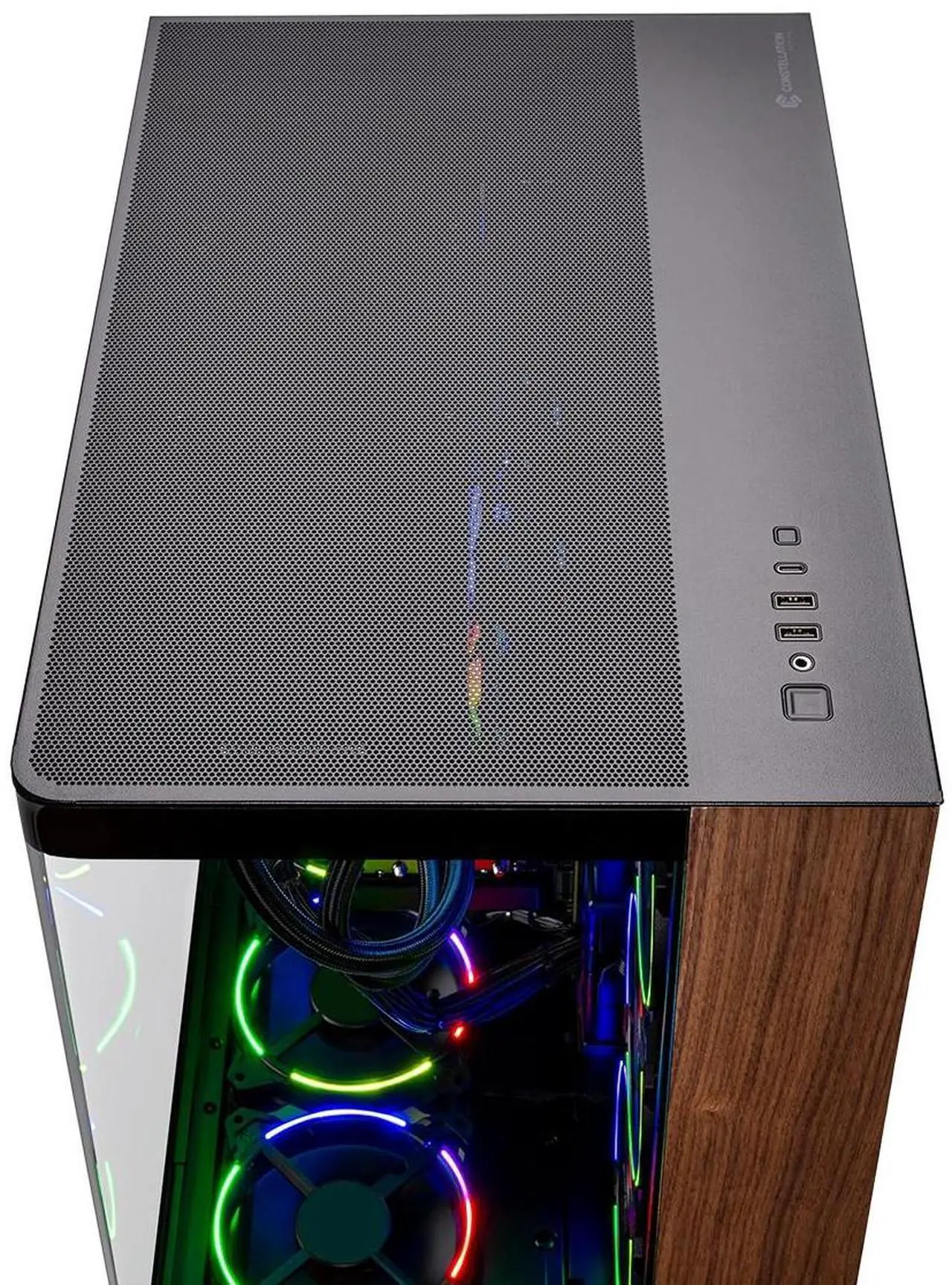 Alt view image 6 of 6 - Skytech Prism 4 Gaming PC Desktop, Ryzen 7 9800X3D 4.7 GHz (5.2 GHz Turbo), AMD RX 9070 XT 16GB, X670 MB, 2TB Gen4 NVMe SSD, 32GB DDR5 5600, 850W GOLD ATX 3 , 360mm ARGB AIO , Wi-Fi, Win 11