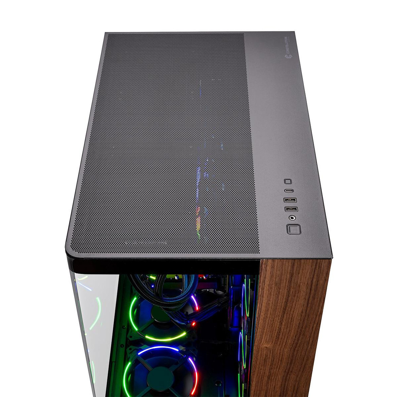 thumbnail image 2 of Skytech Prism 4 Gaming PC - Ryzen 7 9800X3D, RTX 5080 16GB, 4TB SSD, 64GB DDR5 RGB Gaming Desktop 2 of 9