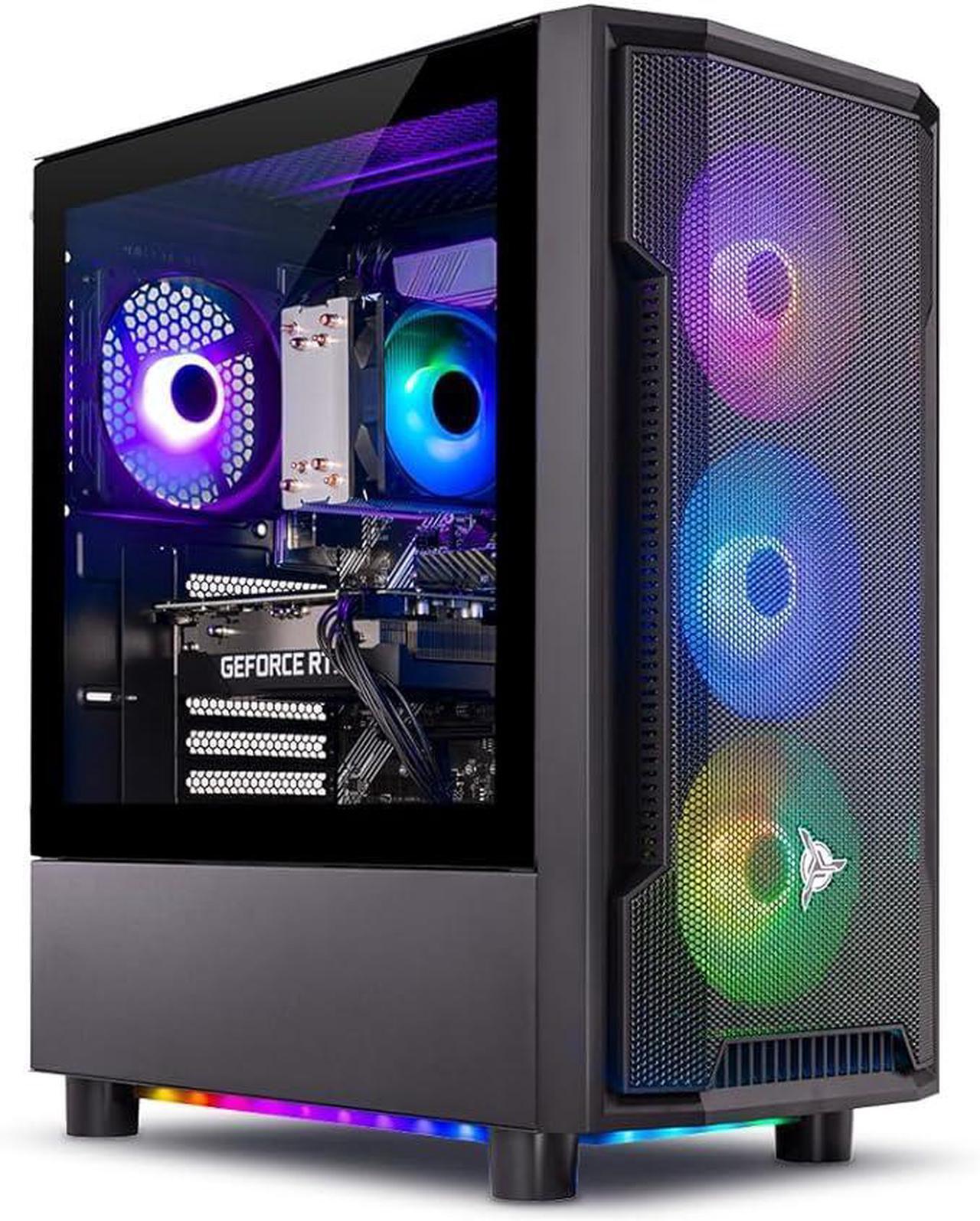 Alt view image 2 of 8 - Skytech Shadow Gaming PC Desktop, Ryzen 7 7700 3.8 GHz (5.3GHz Turbo), NVIDIA RTX 5060 Ti 16GB GDDR7, 2TB Gen4 NVMe SSD, 32GB DDR5 RAM RGB, 650W GOLD PSU, Wi-Fi, Win 11