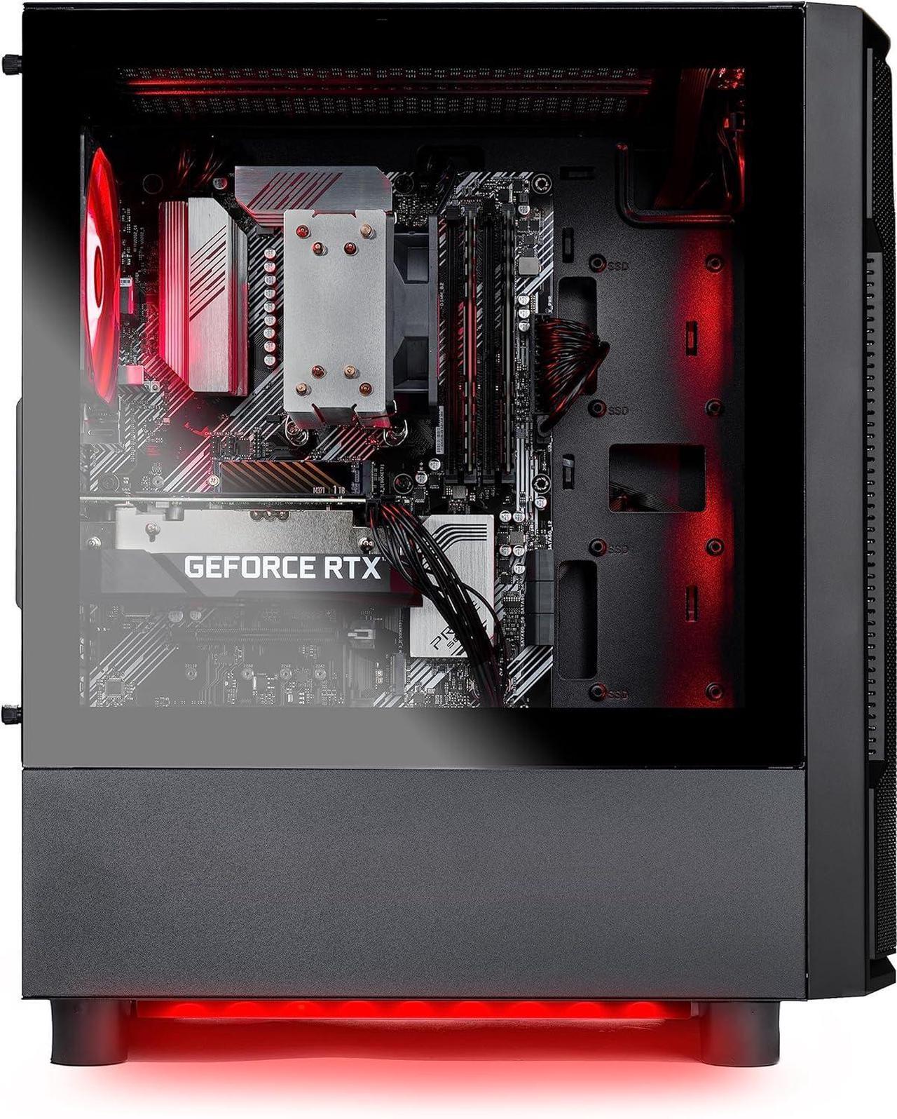 Alt view image 6 of 8 - Skytech Shadow Gaming PC Desktop, Ryzen 7 7700 3.8 GHz (5.3GHz Turbo), NVIDIA RTX 5060 Ti 16GB GDDR7, 2TB Gen4 NVMe SSD, 32GB DDR5 RAM RGB, 650W GOLD PSU, Wi-Fi, Win 11
