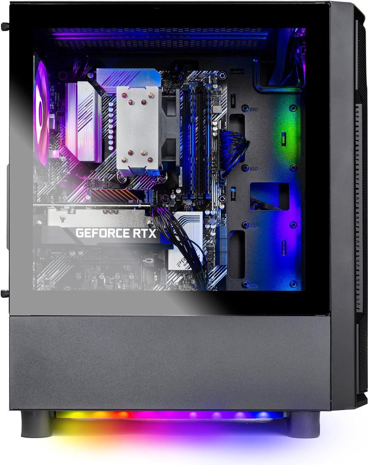 Alt view image 4 of 8 - Skytech Shadow Gaming PC Desktop, Ryzen 7 7700 3.8 GHz (5.3GHz Turbo), NVIDIA RTX 5060 Ti 16GB GDDR7, 2TB Gen4 NVMe SSD, 32GB DDR5 RAM RGB, 650W GOLD PSU, Wi-Fi, Win 11