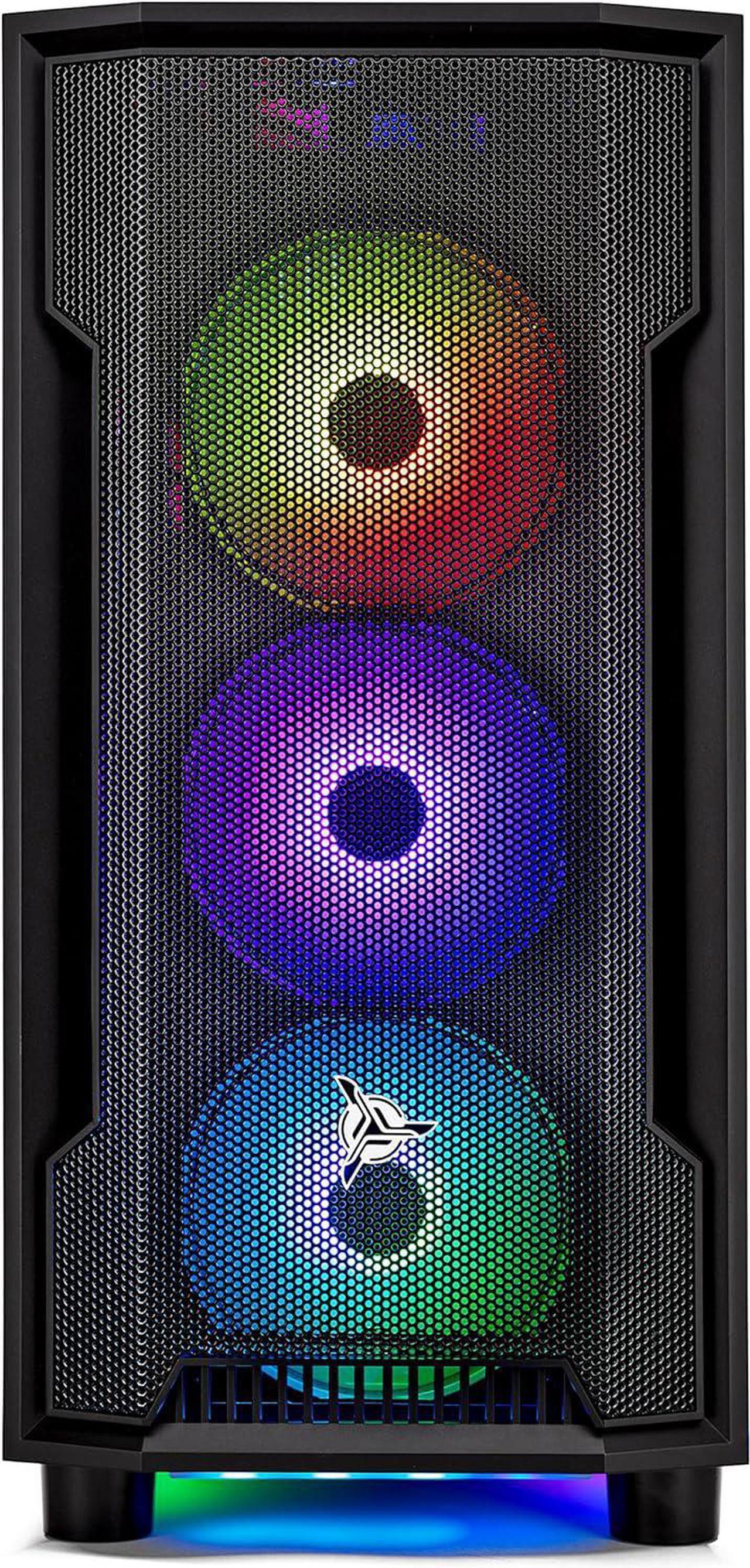 Alt view image 7 of 8 - Skytech Shadow Gaming PC Desktop, Ryzen 7 7700 3.8 GHz (5.3GHz Turbo), NVIDIA RTX 5060 Ti 16GB GDDR7, 2TB Gen4 NVMe SSD, 32GB DDR5 RAM RGB, 650W GOLD PSU, Wi-Fi, Win 11