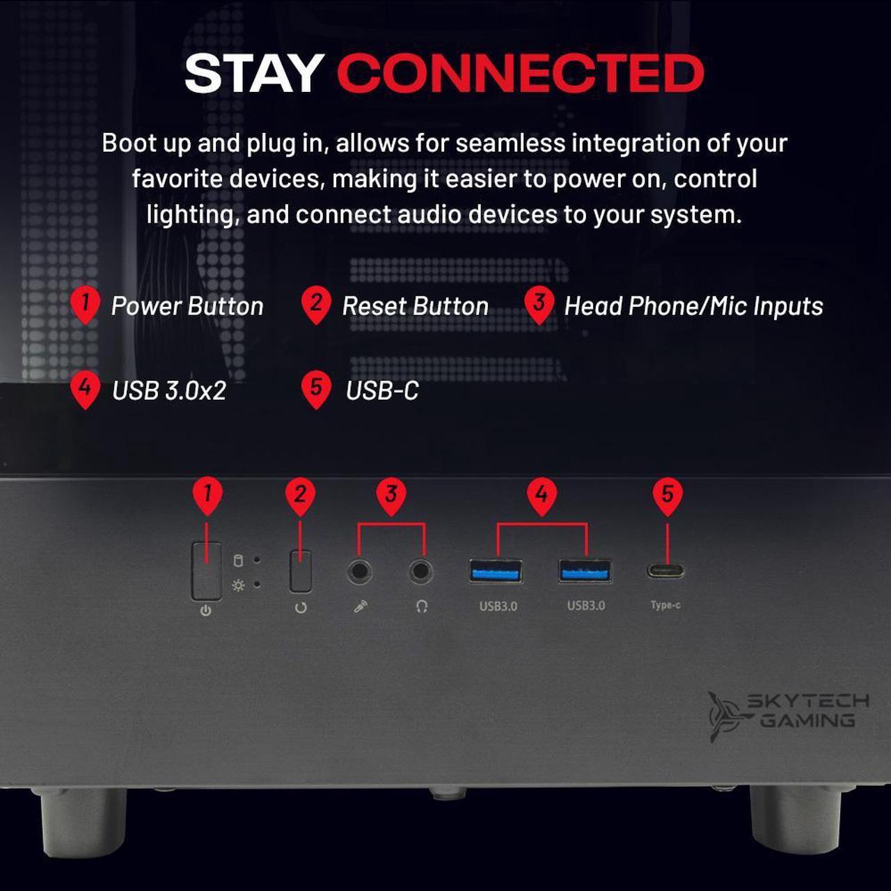 Alt view image 5 of 7 - Skytech Azure Gaming PC Desktop, Ryzen 7 7800X3D 4.2 GHz (5GHz Turbo), AMD RX 9070 XT 16GB, 2TB Gen4 NVMe SSD, 32GB DDR5 RAM 6000 RGB, 850W GOLD ATX 3 PSU, 360mm ARGB AIO , Wi-Fi, Win 11,Montech XR
