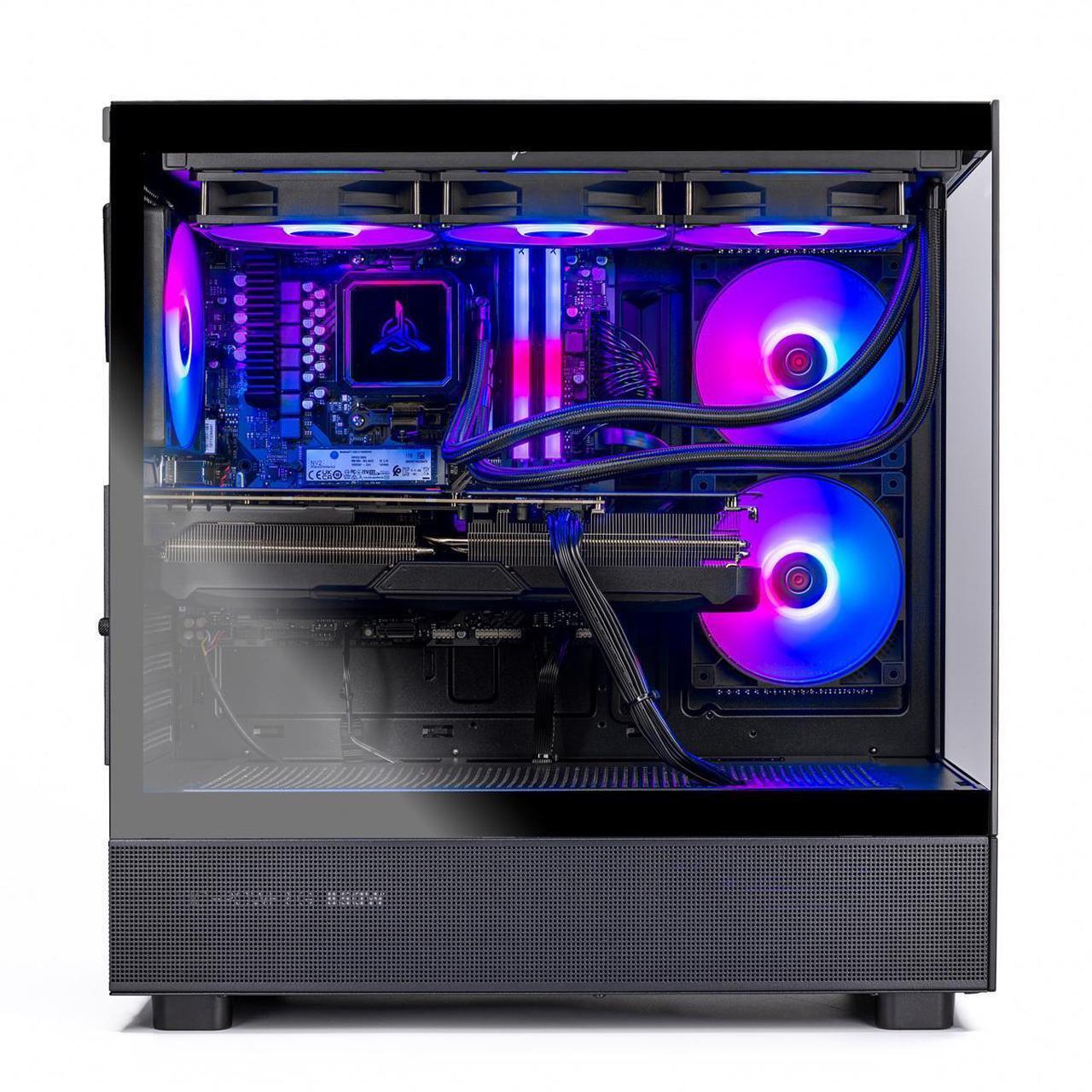 Alt view image 6 of 7 - Skytech Azure Gaming PC Desktop, Ryzen 7 7800X3D 4.2 GHz (5GHz Turbo), AMD RX 9070 XT 16GB, 2TB Gen4 NVMe SSD, 32GB DDR5 RAM 6000 RGB, 850W GOLD ATX 3 PSU, 360mm ARGB AIO , Wi-Fi, Win 11,Montech XR