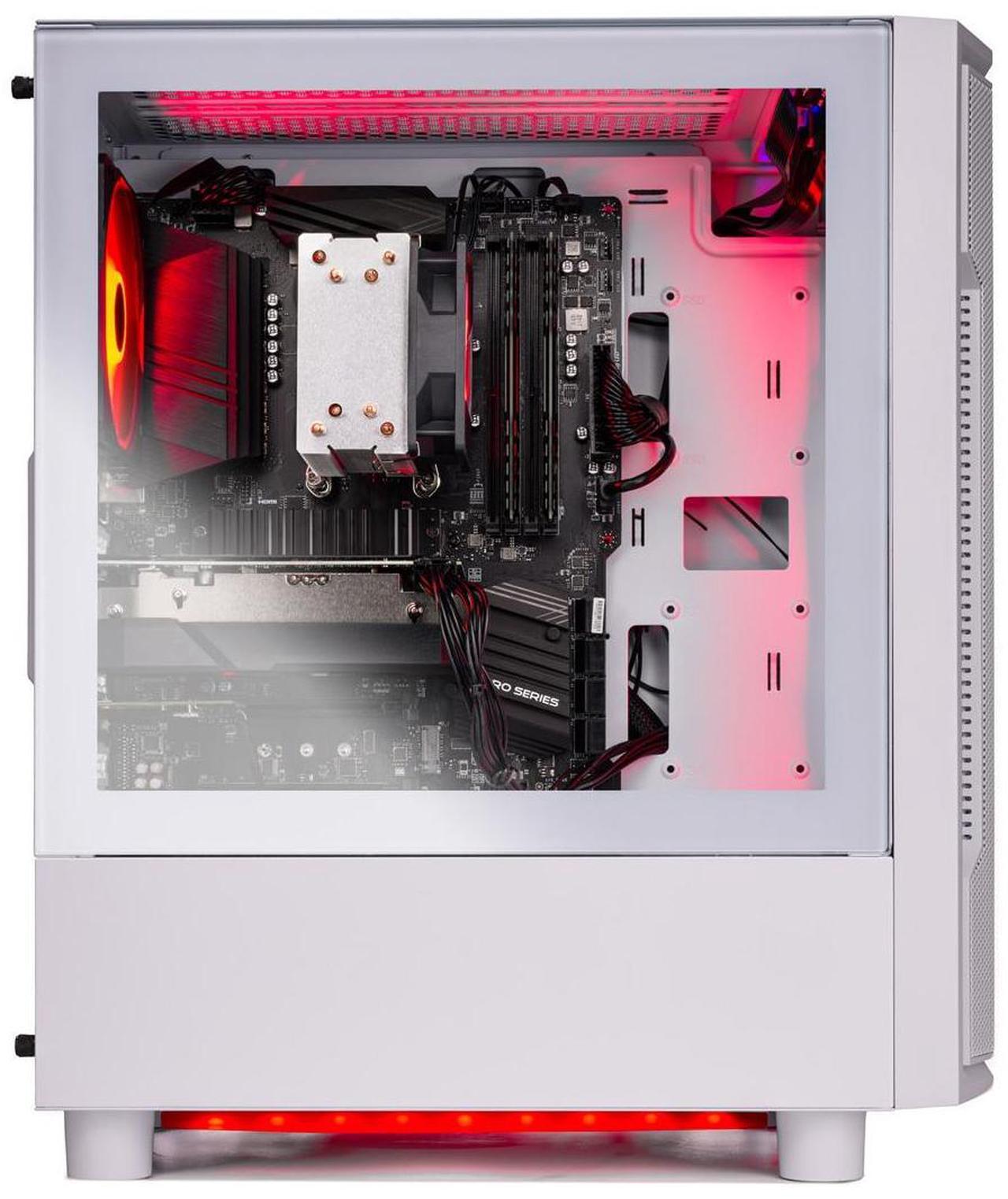 Alt view image 5 of 7 - Skytech Archangel Gaming PC Desktop, Ryzen 5 9600X 3.9 Ghz (5.4GHz Turbo), AMD RX 9060 XT 8GB, 1TB Gen4 NVMe SSD, 16GB DDR5 RAM 6000, 650W GOLD PSU, Wi-Fi, Win 11 |