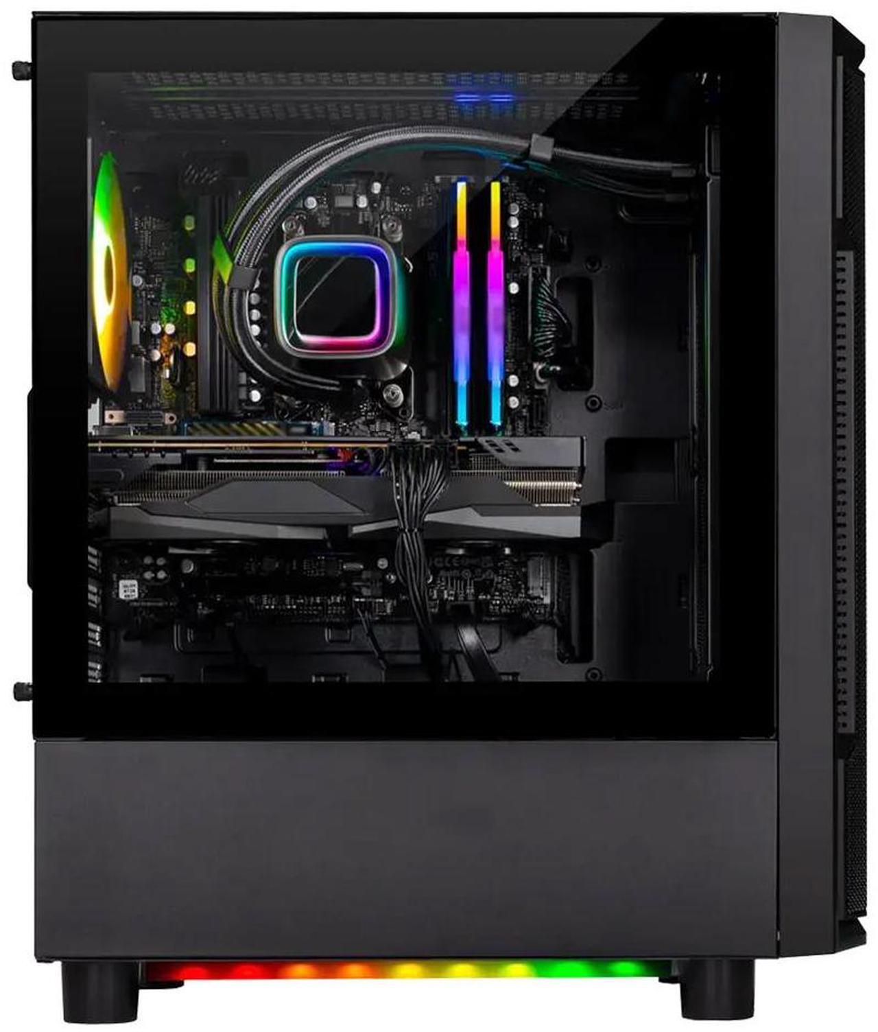 Alt view image 3 of 7 - Skytech Shadow Gaming PC Desktop, Ryzen 7 7700X 4.5 GHz (5.4GHz Turbo), AMD RX 7600 8GB , 1TB NVMe SSD, 32GB DDR5 RAM 5200 RGB, 600W GOLD PSU, 240mm ARGB AIO, Wi-Fi, Win 11