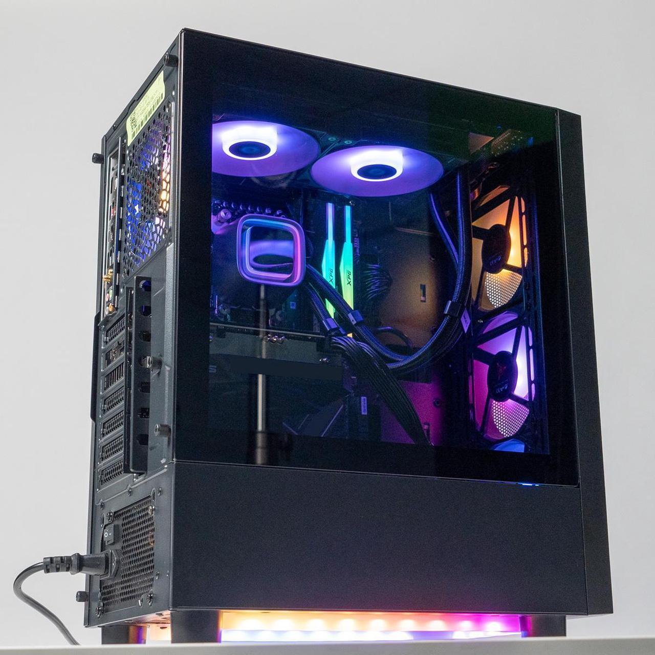 Alt view image 7 of 7 - Skytech Shadow Gaming PC Desktop, Ryzen 7 7700X 4.5 GHz (5.4GHz Turbo), AMD RX 7600 8GB , 1TB NVMe SSD, 32GB DDR5 RAM 5200 RGB, 600W GOLD PSU, 240mm ARGB AIO, Wi-Fi, Win 11