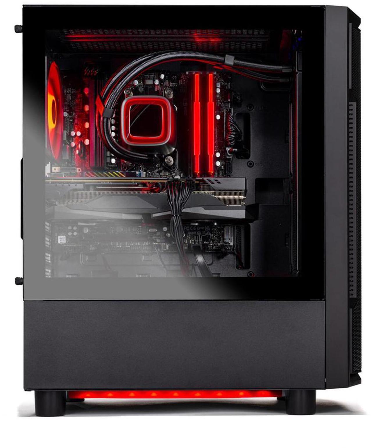 Alt view image 4 of 7 - Skytech Shadow Gaming PC Desktop, Ryzen 7 7700X 4.5 GHz (5.4GHz Turbo), AMD RX 7600 8GB , 1TB NVMe SSD, 32GB DDR5 RAM 5200 RGB, 600W GOLD PSU, 240mm ARGB AIO, Wi-Fi, Win 11