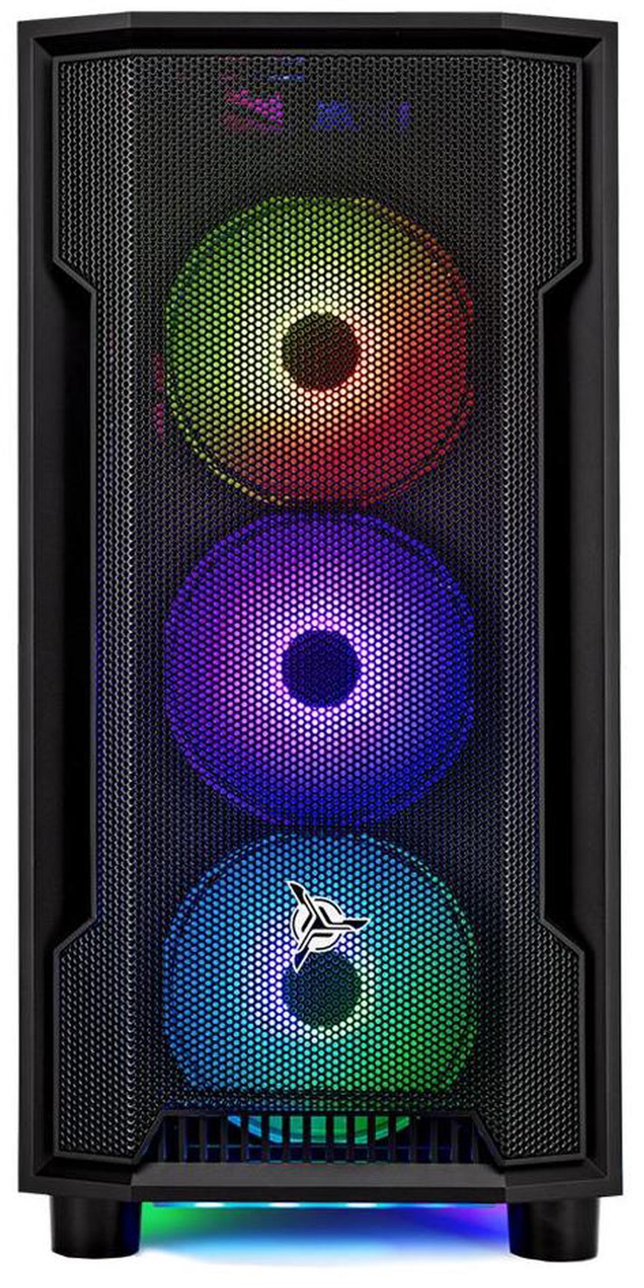 Alt view image 5 of 7 - Skytech Shadow Gaming PC Desktop, Ryzen 7 7700X 4.5 GHz (5.4GHz Turbo), AMD RX 7600 8GB , 1TB NVMe SSD, 32GB DDR5 RAM 5200 RGB, 600W GOLD PSU, 240mm ARGB AIO, Wi-Fi, Win 11