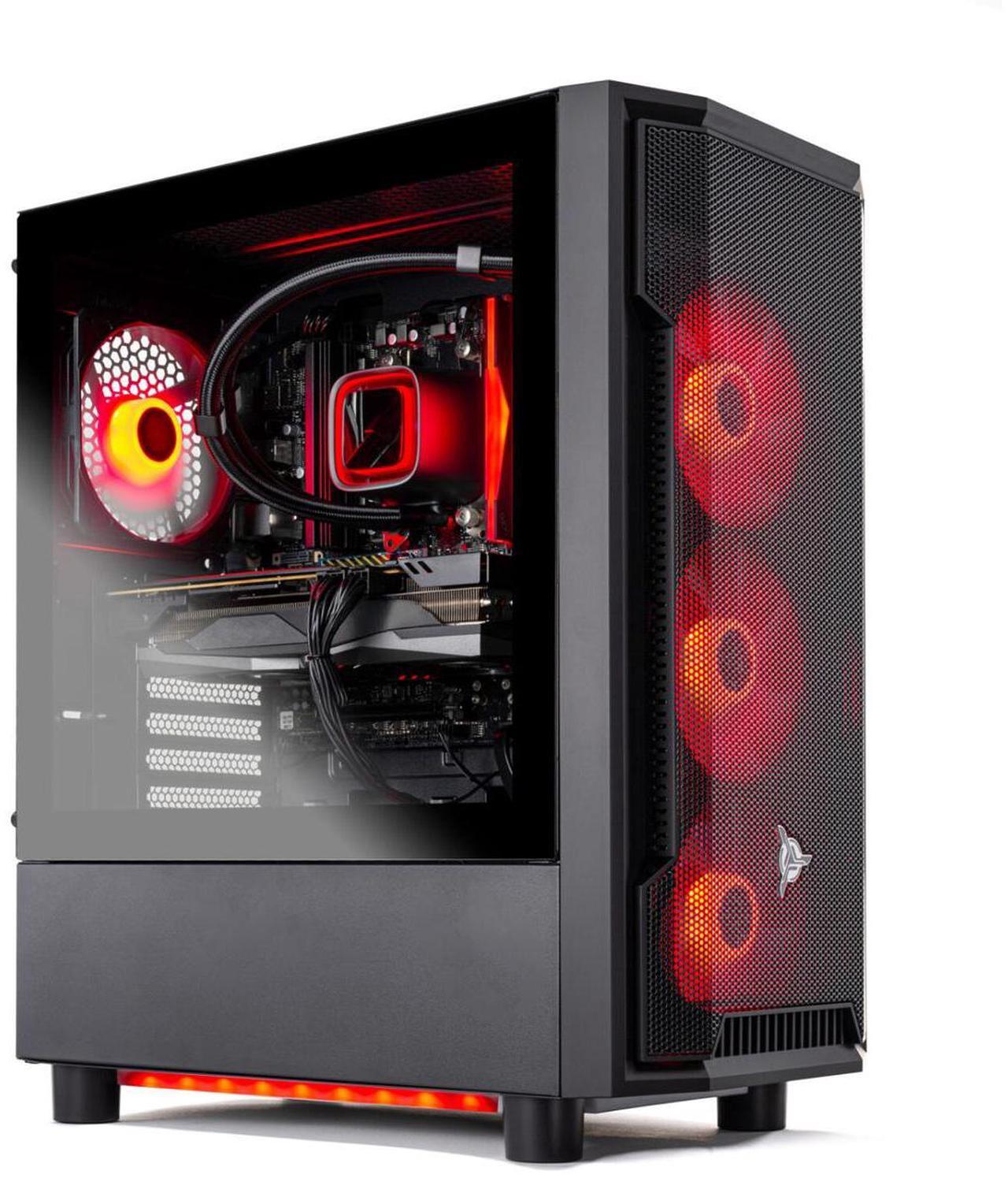 Alt view image 2 of 7 - Skytech Shadow Gaming PC Desktop, Ryzen 7 7700X 4.5 GHz (5.4GHz Turbo), AMD RX 7600 8GB , 1TB NVMe SSD, 32GB DDR5 RAM 5200 RGB, 600W GOLD PSU, 240mm ARGB AIO, Wi-Fi, Win 11