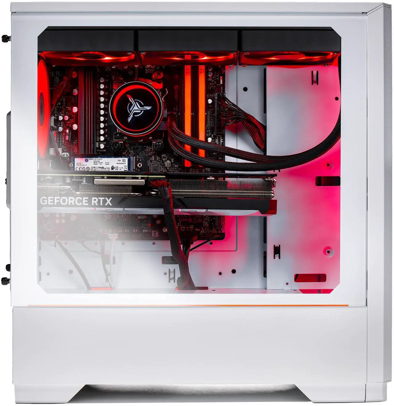 Alt view image 4 of 6 - Skytech Eclipse Lite Gaming PC Desktop, Ryzen 7 9700X 3.8 GHz (5.5GHz Turbo), AMD RX 9060 XT 8GB, 1TB Gen4 NVMe SSD, 32GB DDR5 RAM 5200 RGB, 650W GOLD PSU, 360mm ARGB AIO , Wi-Fi, Win 11