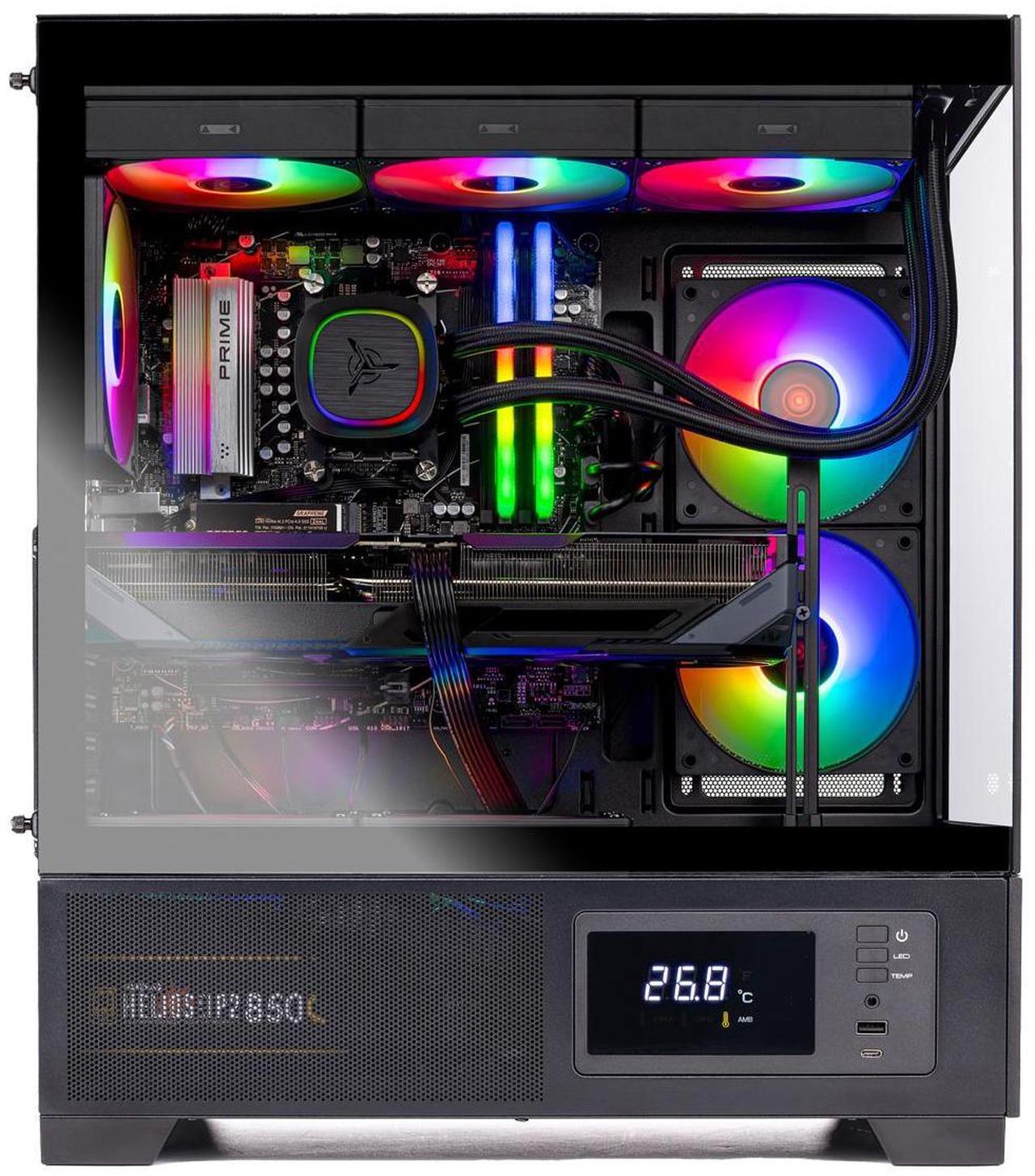 Alt view image 4 of 7 - Skytech Azure 3 Plus Gaming PC Desktop, Ryzen 9 9900X3D 4.4 GHz (5.5GHz Turbo), NVIDIA RTX 5070 Ti 16GB, 1TB Gen4 NVMe SSD, 64GB DDR5 RAM 5600 RGB, 850W GOLD ATX 3 PSU, 360mm ARGB AIO , Wi-Fi, Win 11