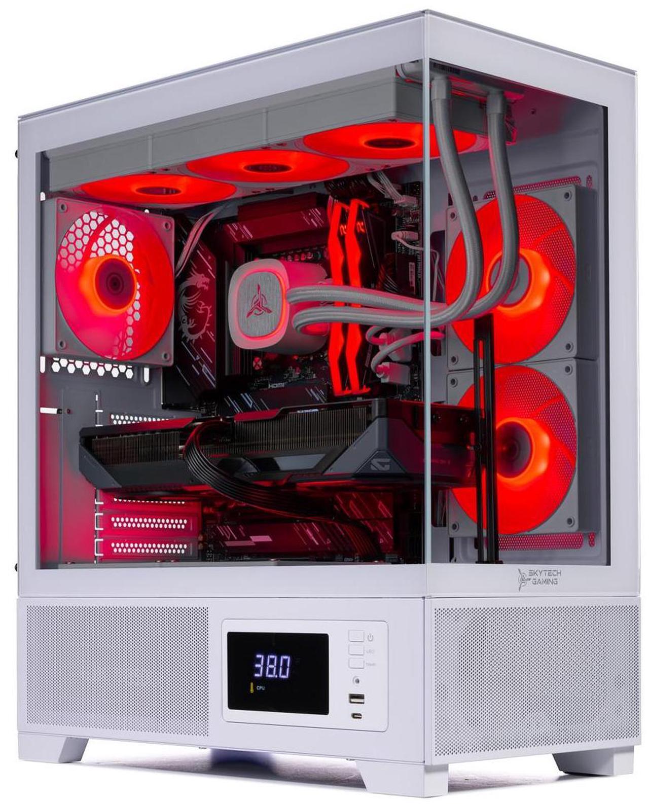 Alt view image 3 of 7 - Skytech Azure 3 Plus Gaming PC Desktop, Intel i7 14700F 2.1 GHz (5.3GHz Turbo), NVIDIA RTX 5070 Ti 16GB, 1TB Gen4 NVMe SSD, 64GB DDR5 RAM 5600 RGB, 850W GOLD ATX 3 PSU, 360mm ARGB AIO , Wi-Fi, Win 11