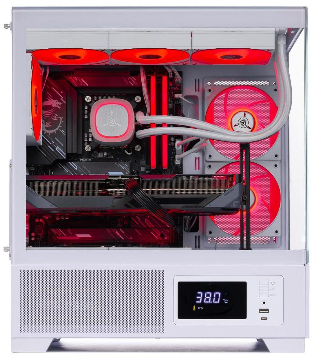 Alt view image 5 of 7 - Skytech Azure 3 Plus Gaming PC Desktop, Intel i7 14700F 2.1 GHz (5.3GHz Turbo), NVIDIA RTX 5070 Ti 16GB, 1TB Gen4 NVMe SSD, 64GB DDR5 RAM 5600 RGB, 850W GOLD ATX 3 PSU, 360mm ARGB AIO , Wi-Fi, Win 11
