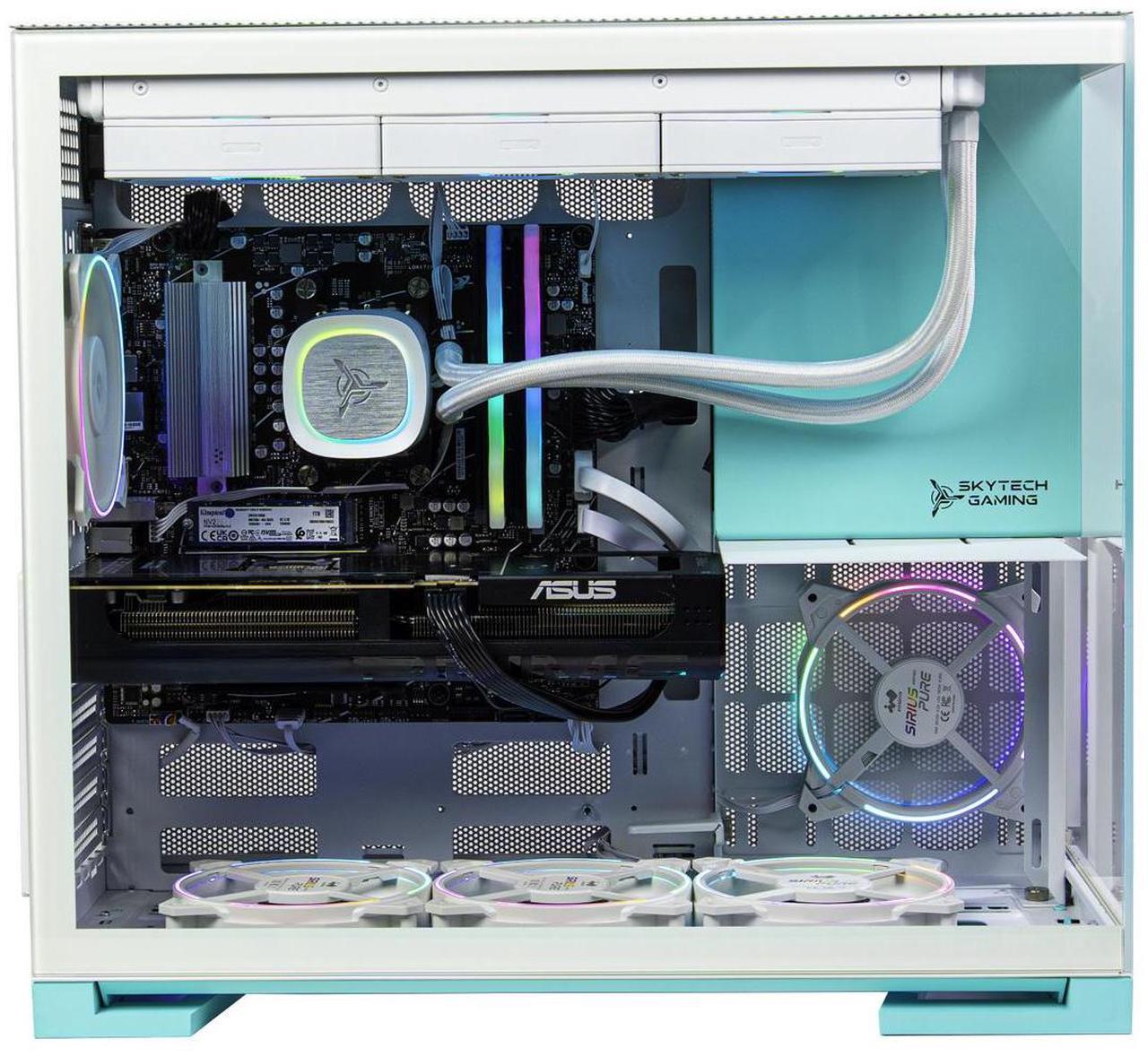 Alt view image 2 of 7 - Skytech  Gaming PC Desktop, Ryzen 9 9900X3D 4.4 GHz (5.5GHz Turbo), NVIDIA RTX 5080 16GB, 2TB Gen4 NVMe SSD, 32GB DDR5 RAM 5200 RGB, 850W GOLD ATX 3 PSU, 360mm ARGB AIO , Wi-Fi, Win 11