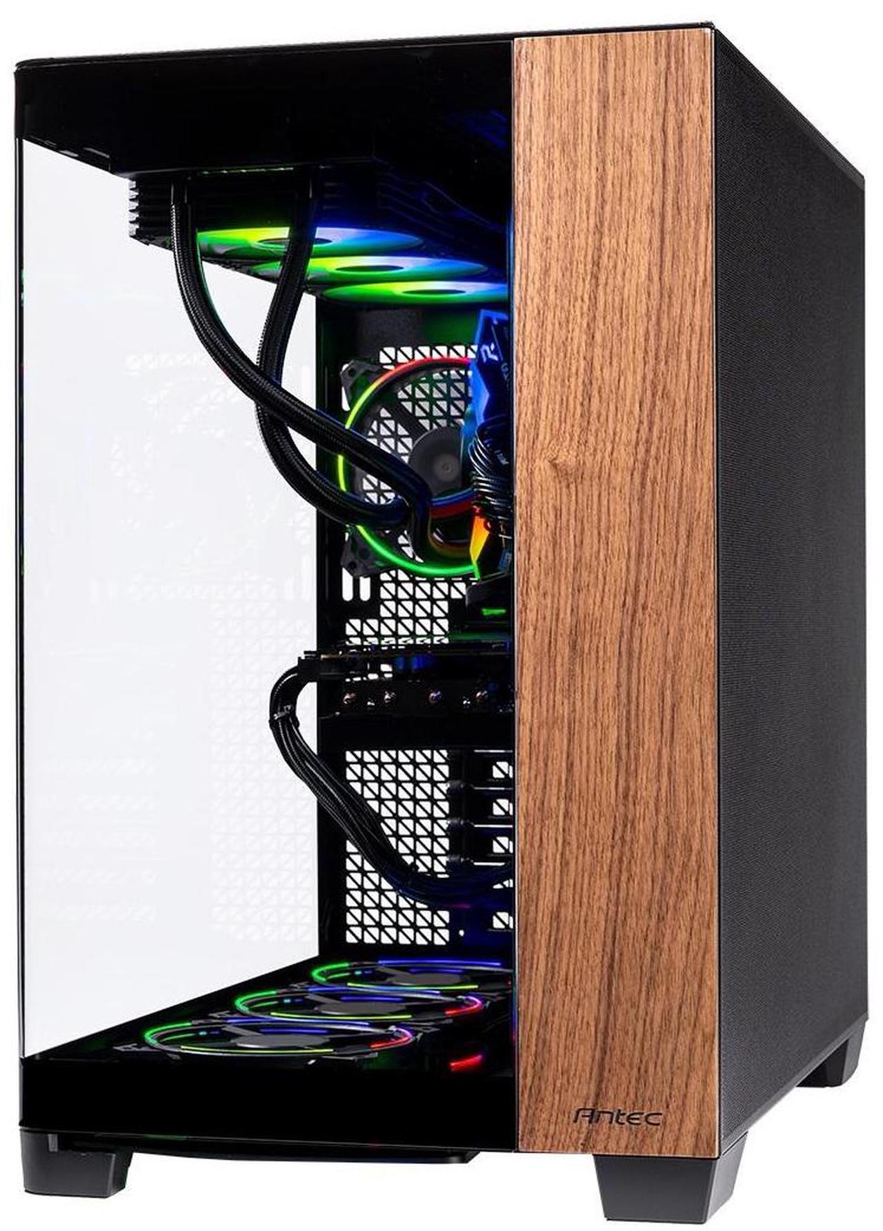 Alt view image 4 of 6 - Skytech Prism 4 Gaming PC Desktop, Ryzen 7 9700X 3.8 GHz (5.5GHz Turbo), NVIDIA RTX 5070 Ti 16GB, 2TB Gen4 NVMe SSD, 32GB DDR5 6000, 850W GOLD ATX 3, 360mm AIO , Wi-Fi, Win 11,Antec C8 Curved Wood