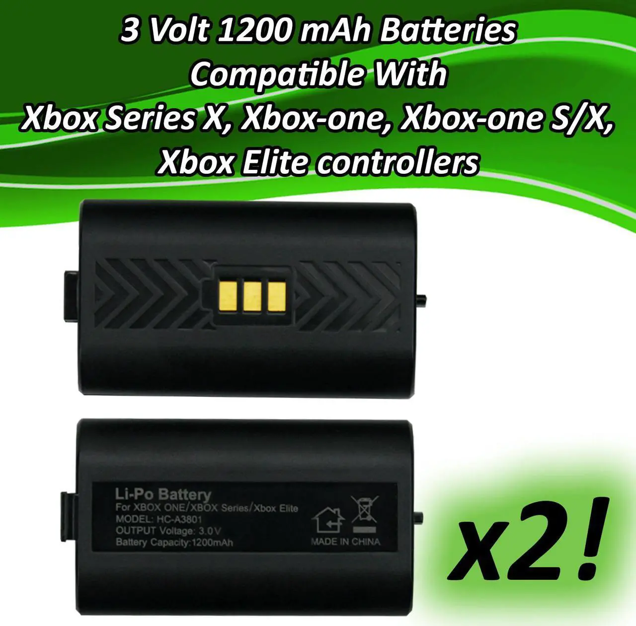 Alt view image 5 of 5 - Banshee Controller Charger Station with 2 Pack of 1200mAh Rechargeable Batteries for Xbox Series X, Xbox-one, Xbox-one S/X, Xbox Elite Controller, Charging Dock with 4 Pack of Covers