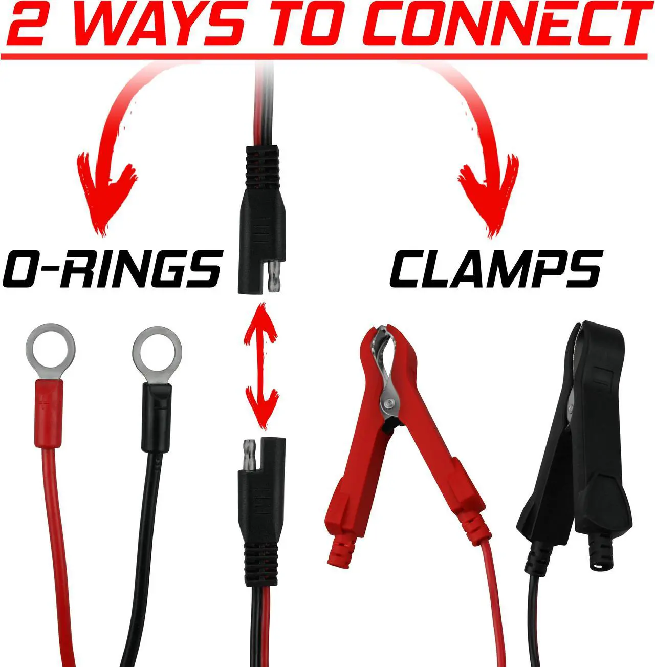 Alt view image 5 of 7 - 6V & 12V Automatic Battery Charger Trickle Charger Car Battery Maintainer 3-pack