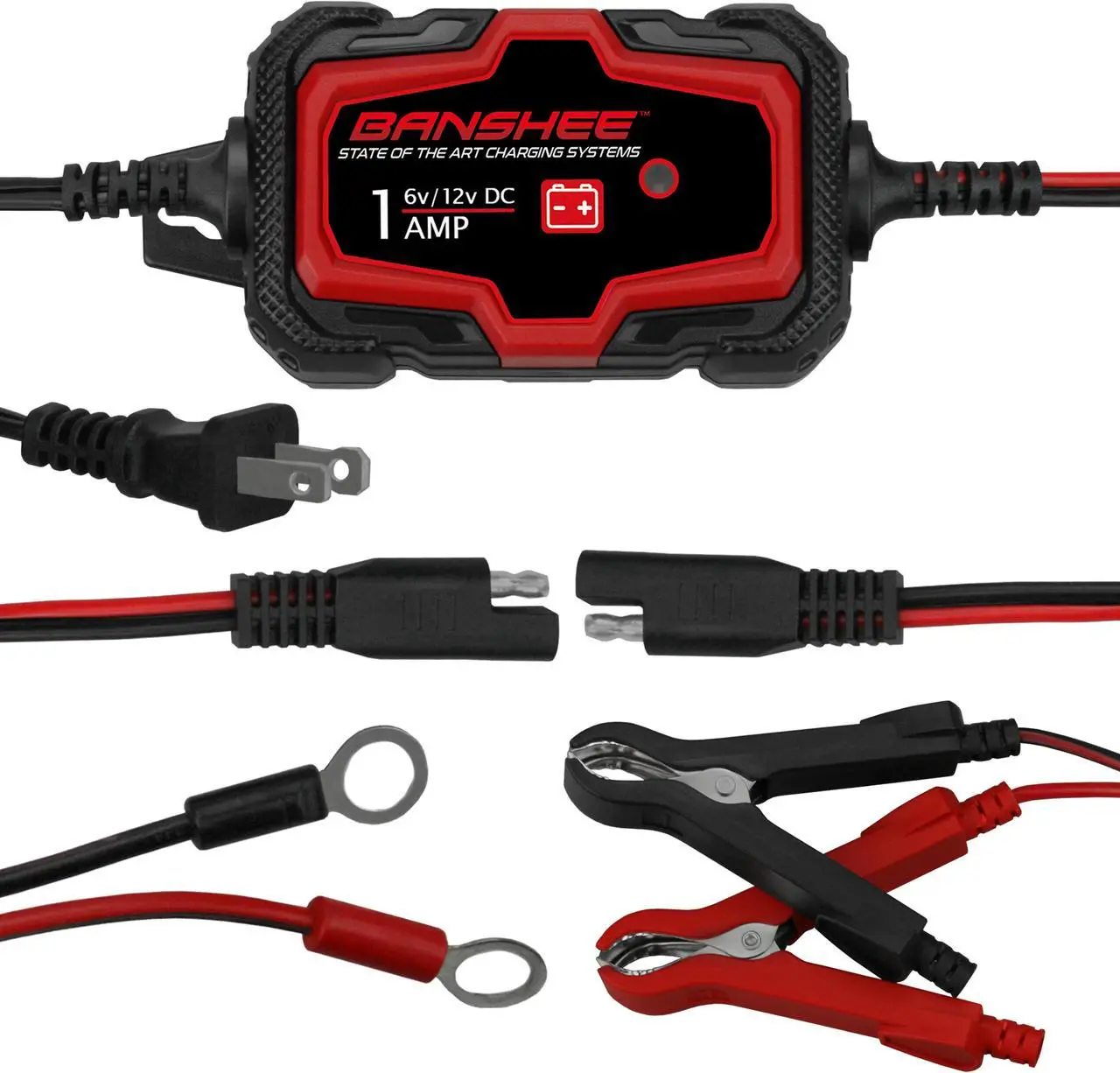 Alt view image 2 of 7 - 6V & 12V Automatic Battery Charger Trickle Charger Car Battery Maintainer 3-pack
