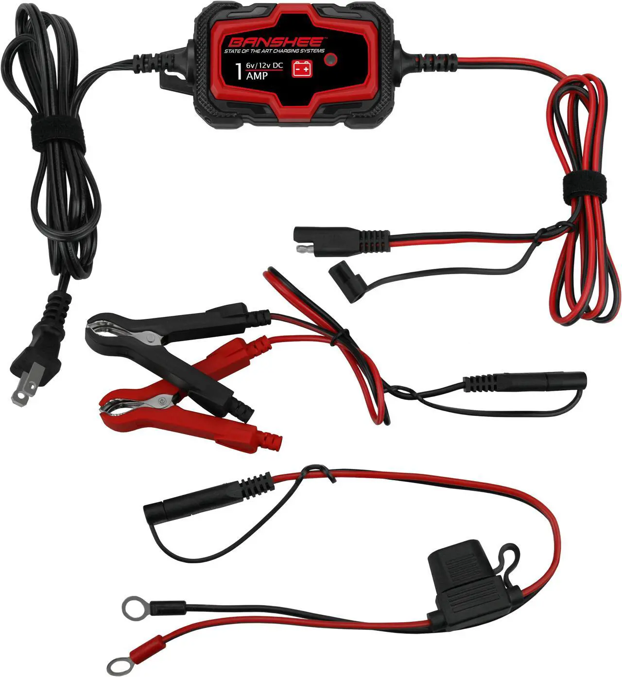 Alt view image 4 of 7 - 6V & 12V Automatic Battery Charger Trickle Charger Car Battery Maintainer 3-pack
