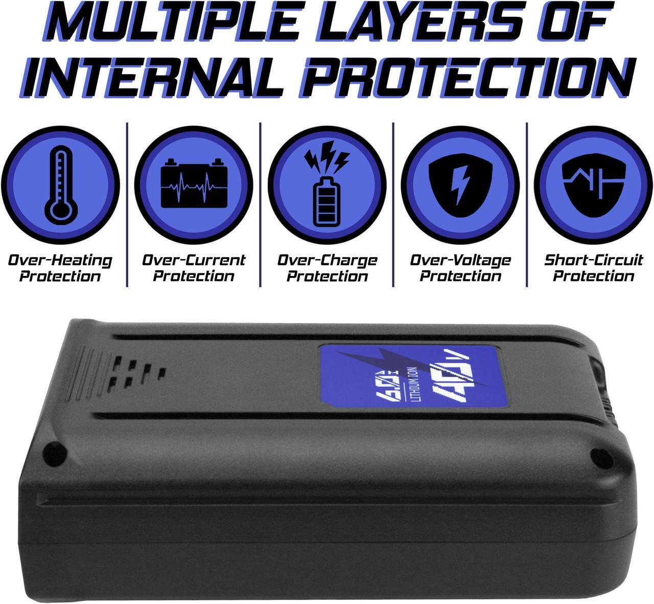 Alt view image 5 of 7 - For Kobalt 40V 6.0Ah Lithium-ion Battery KB440-03 KB2540C-06 KB640-03 40V Max