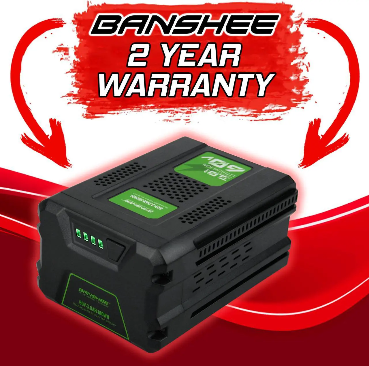 Alt view image 2 of 6 - 60V 3.0Ah for Greenworks Pro 60V Max Lithium Ion Battery LB60A00 LB60A02 LB60A03