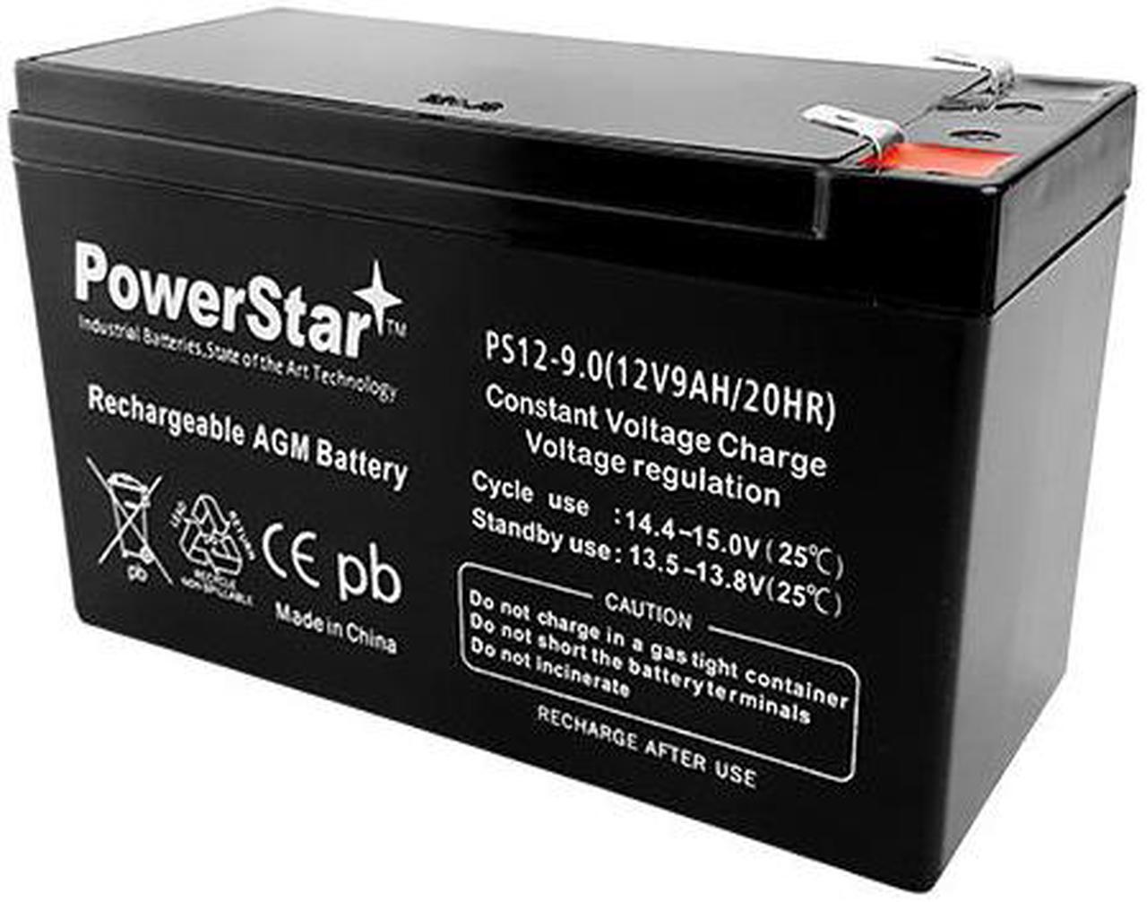 Alt view image 3 of 5 - PowerStar Maximum Life Battery 12V 9AH Battery for GS PORTALAC PX12072 DG126