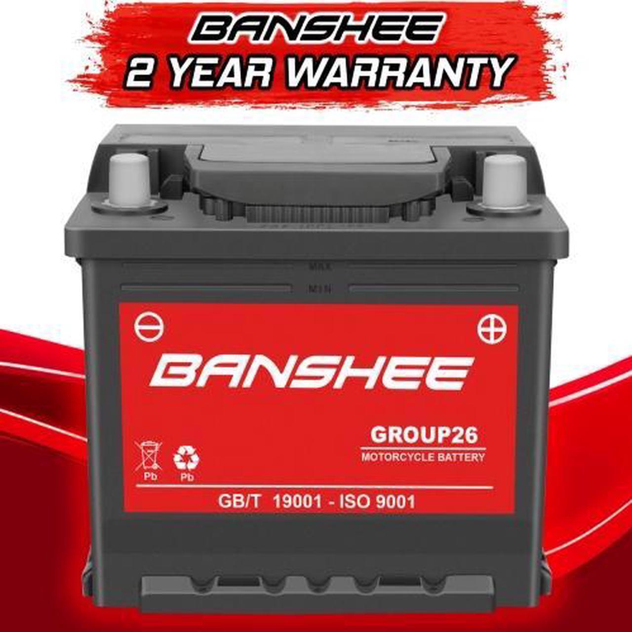 Alt view image 2 of 5 - Banshee Group 26 Battery 12V 45Ah 540CCA  AGM Starting Battery  Fits Polaris RZR XP 4 1000 EPS 2015-14  Maintenance-Free, High-Cranking Starting Power for Off-Road & Utility Vehicles