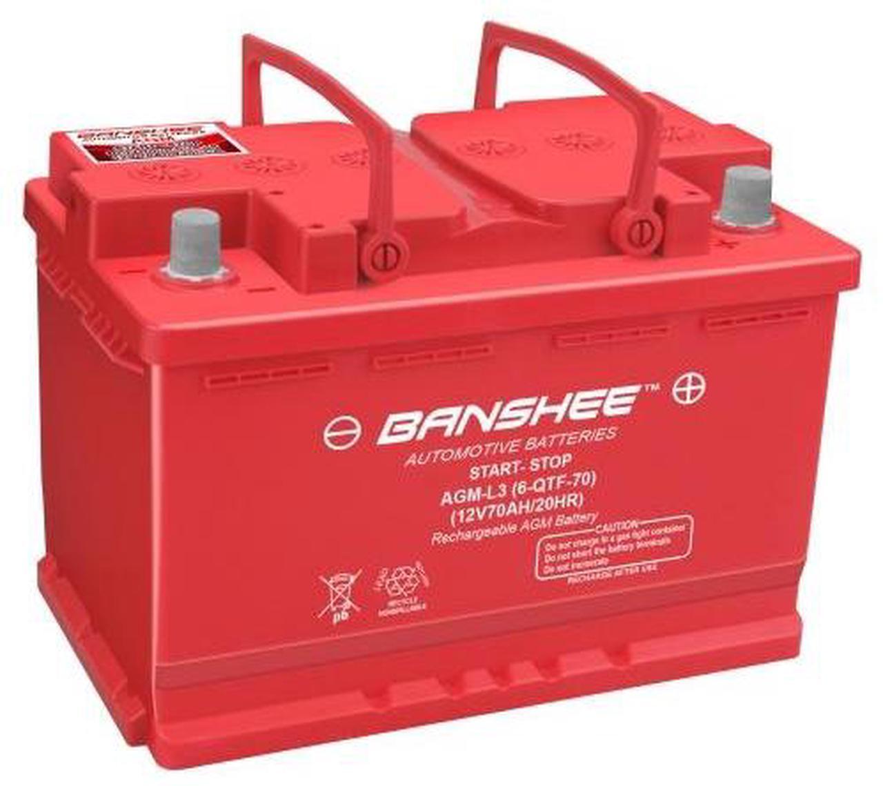 Main image of Premium Banshee AGM Battery  Group 48 (LN3/H6) 12V, Long Life, 720 CCA