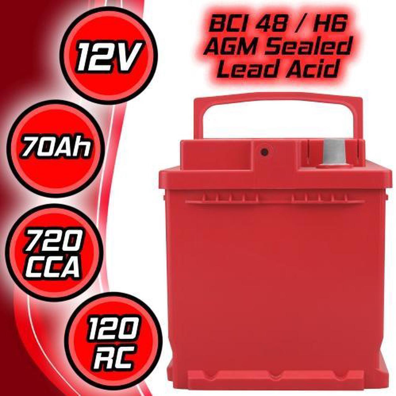 Alt view image 3 of 7 - Premium Banshee AGM Battery  Group 48 (LN3/H6) 12V, Long Life, 720 CCA