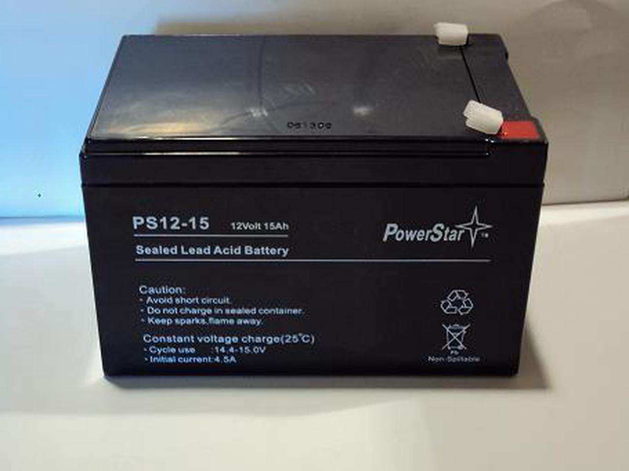 Powerstar Replacement Yuasa Np12 12 12 Volt 12 Amph Sla Replacement Battery With F2 Terminal 6706