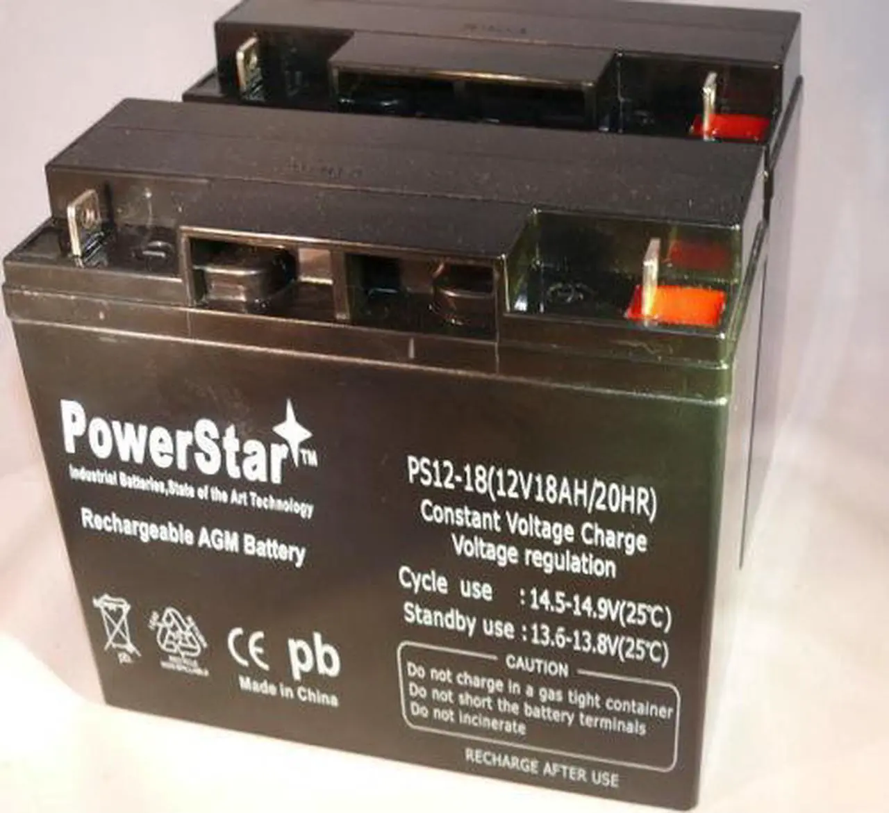 Main image of COMBO OF 2 12V 18AH Sealed Lead Acid Battery for APC SU3000RMNET AP1250 AP1400