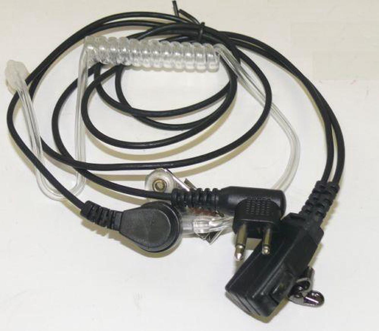 Main image of 2 Pin Headset Mic Covert Acoustic Tube Earpiece for Motorola Radio Security