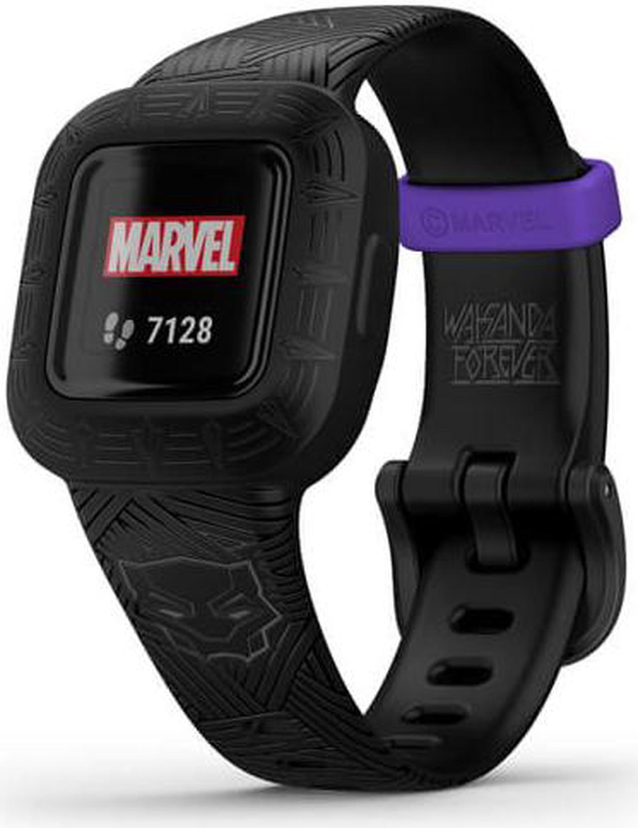 Main image of Garmin vivofit jr. 3, Fitness Tracker for Kids, Swim-Friendly, -Marvel Black Panther-  (010-02441-30)
