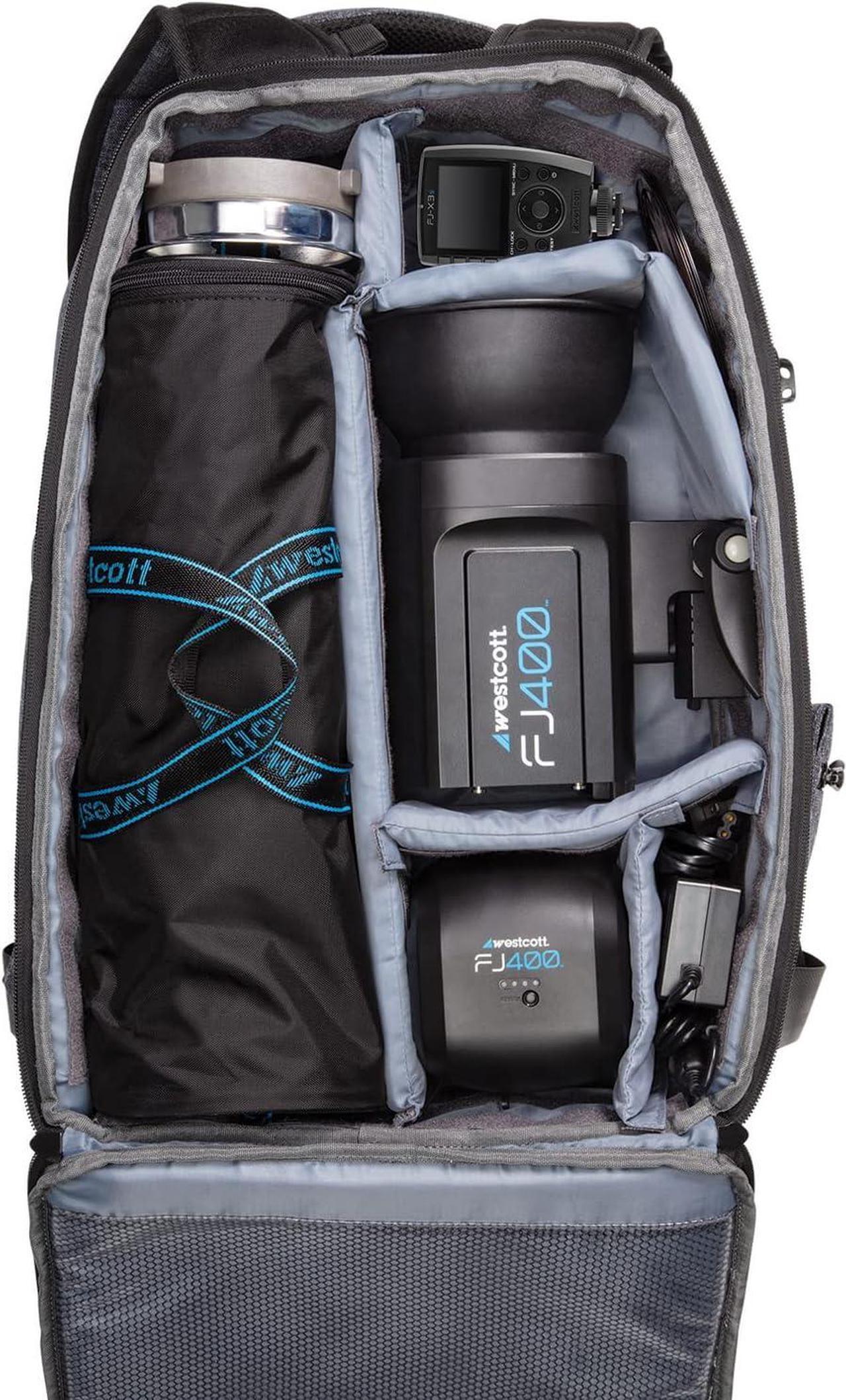 Alt view image 2 of 7 - Westcott FJ400 Strobe 1-Light Backpack Kit with FJ-X3 S Wireless Trigger for Sony Cameras
