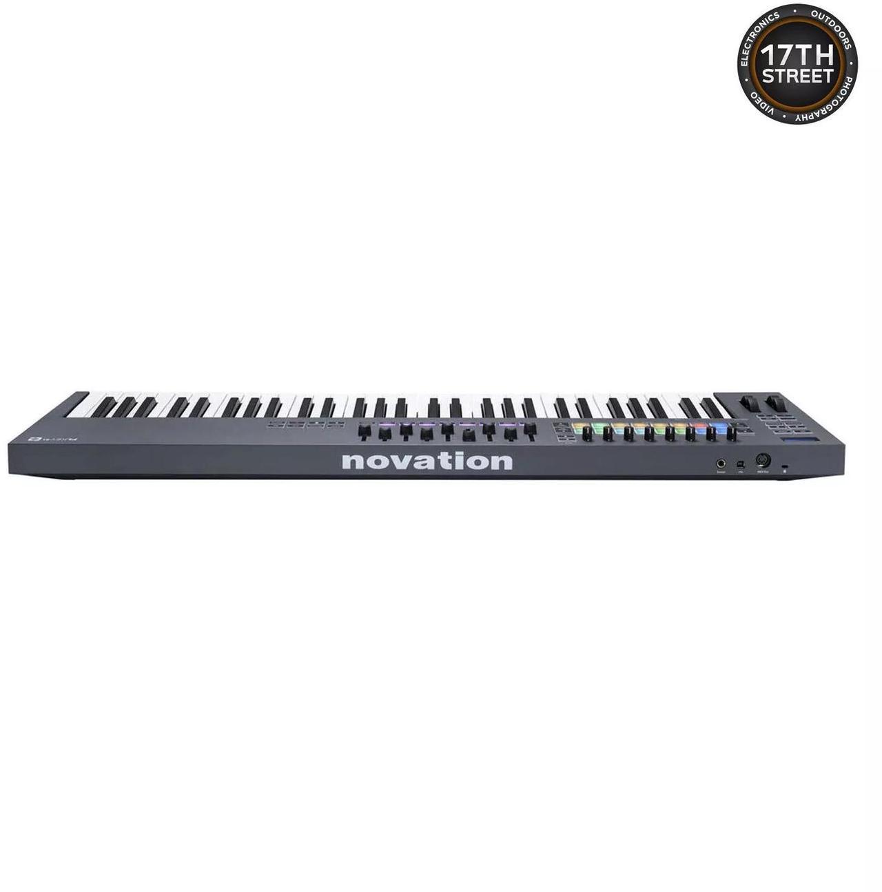 Alt view image 5 of 6 - Novation FLkey 61-Key MIDI Keyboard Controller, Headphones, Cover, Pedal Bundle
