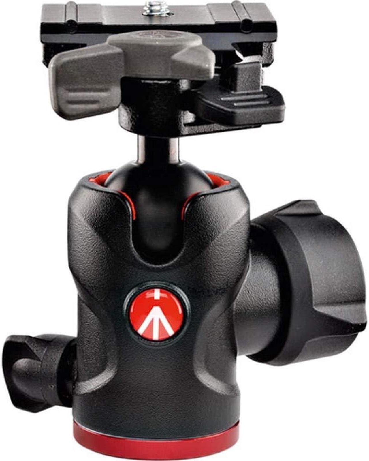 Alt view image 9 of 16 - Manfrotto 494 Aluminum Center Ball Head with 200PL-PRO Quick Release Plate, 3.9" Height, 17.6 lbs Capacity