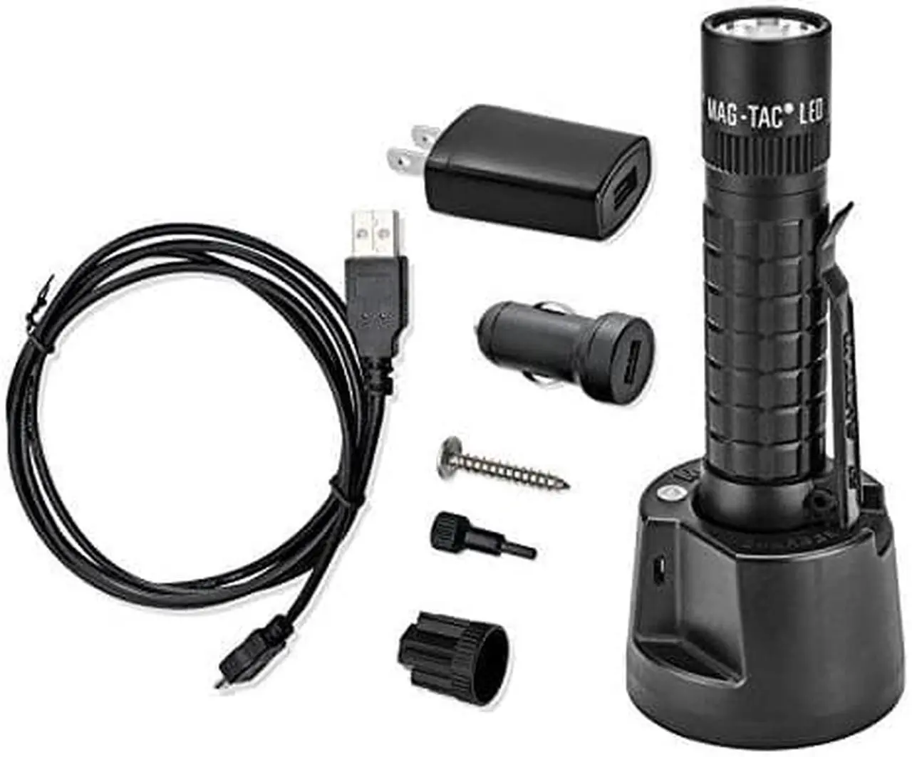 Alt view image 2 of 15 - MAGLITE TRM1RE4 671-Lumen LED MAGTAC Rechargeable Flashlight (Plain Bezel)