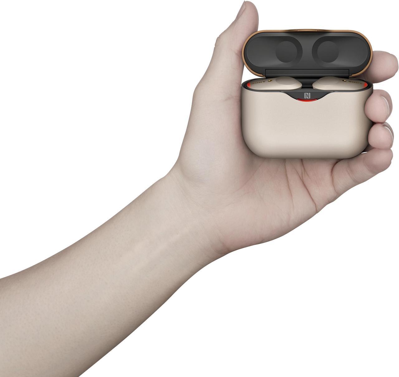 Alt view image 13 of 20 - Sony WF-1000XM3 Industry Leading Noise Canceling Truly Wireless Earbuds (White)